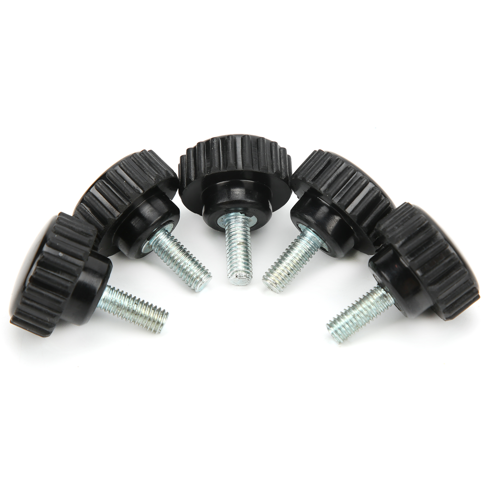 10 Stück Spannknopf, Jig-schraube, Drehbank-handgriff, Drehmutter, Gerades Gewinde, Sicherungsgriff M6x25x15