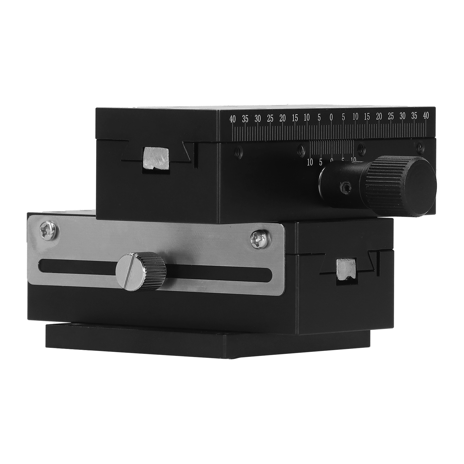 Xy-achsen-schwalbenschwanz-handtrimmplattform Mit Zahnradknopf-einstellvorrichtung Und Schiebetisch Hb2‑a90 40 X 90 Mm
