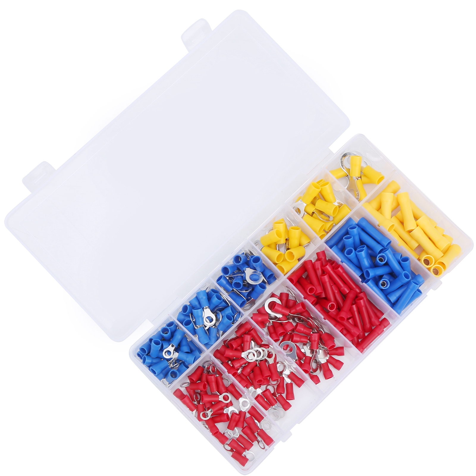 258-teiliges Set Kaltpress-crimpklemmen, Kupferverzinnte Kontakte, Elektrische Drahtverbinder, Sortiert