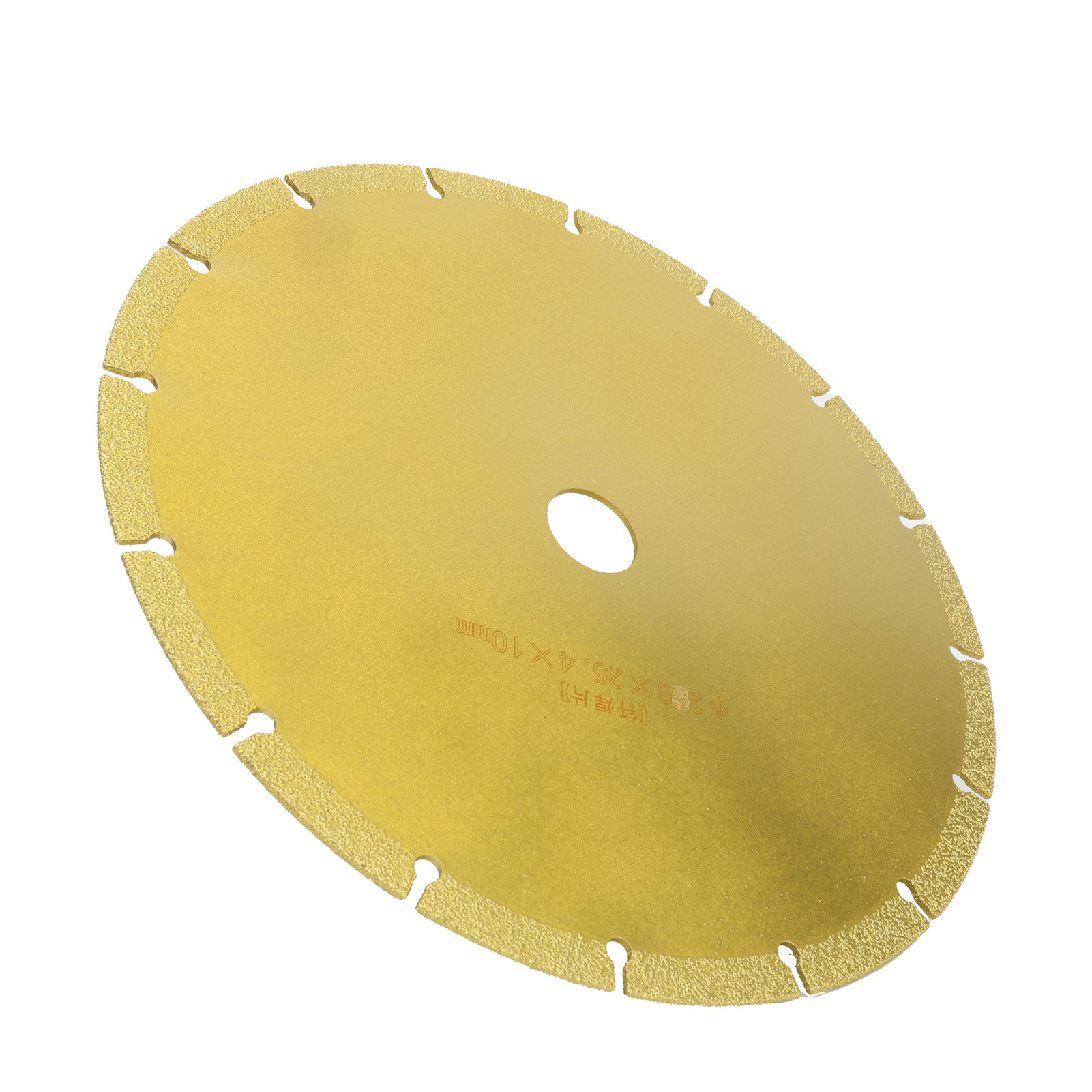 Kreissägeblatt, Diamantlöt- Und Schleifscheibe, Segmentierte Scheibe 250 X 25,4 X 10 Mm