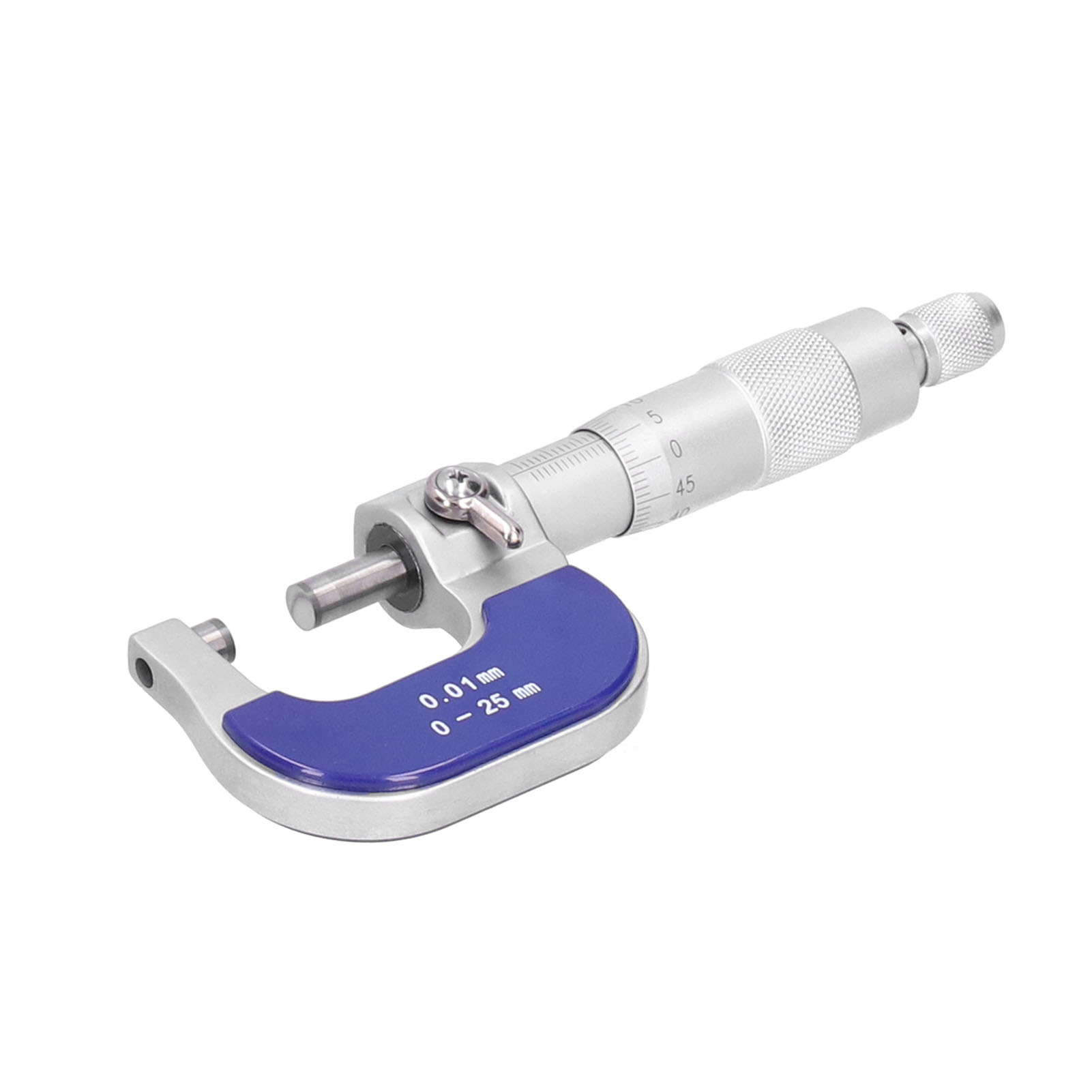 Mikrometer-außendurchmesserskala, Edelstahl-spiralverriegelung, Messinstrument 0–25 Mm