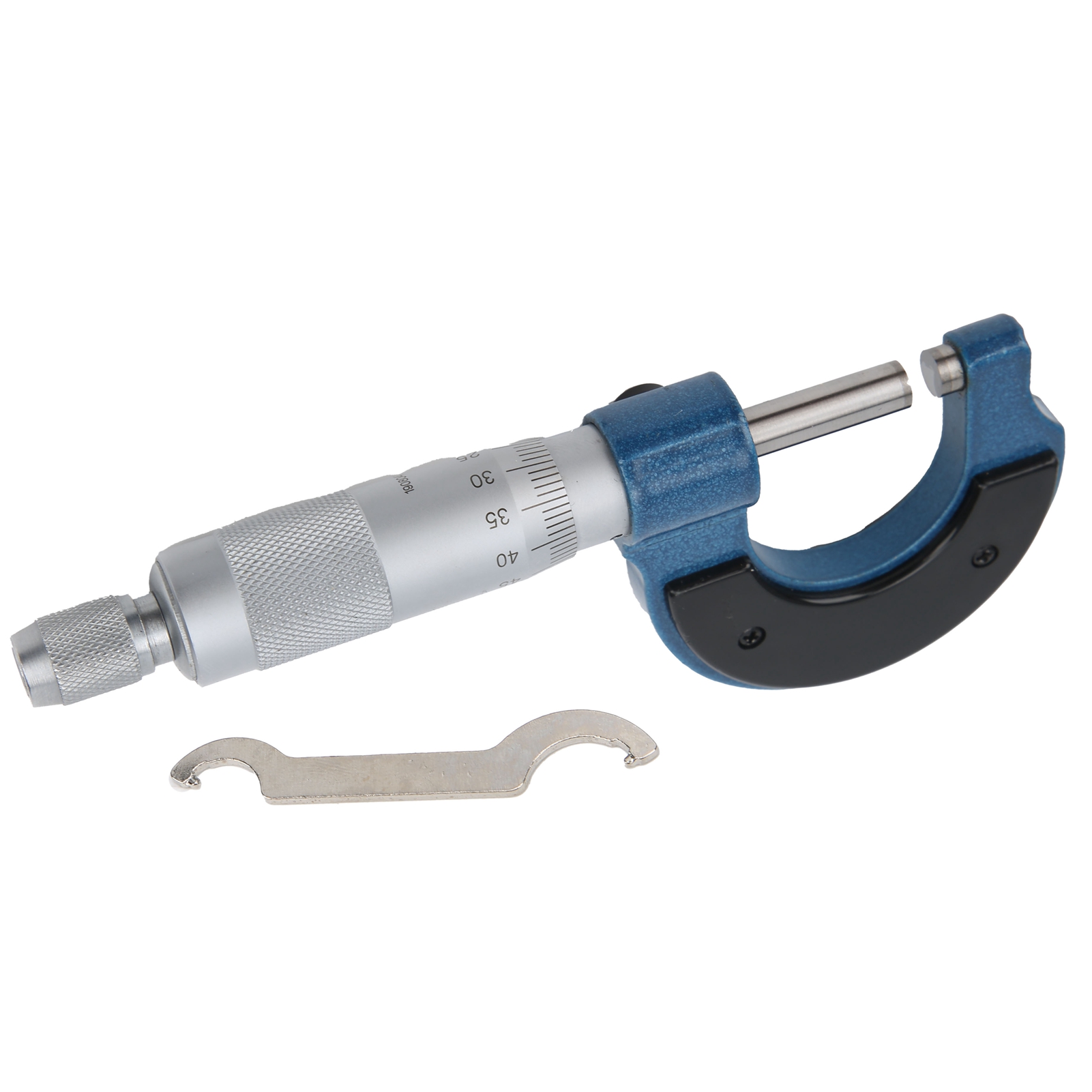 Mikrometer 0–25 Mm Skala Außendurchmesser Kohlenstoffstahl Spiralverriegelung Messinstrument