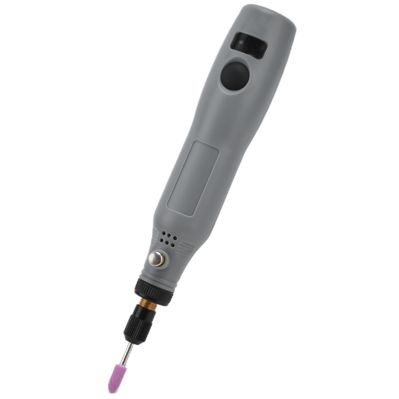 Mini-elektrobohrmaschine Dc 5 V, 3 Geschwindigkeiten, Einstellbares Mini-elektroschleifer-set, Polier-, Bohr-, Schneid- Und Gravierwerkzeug, Grau