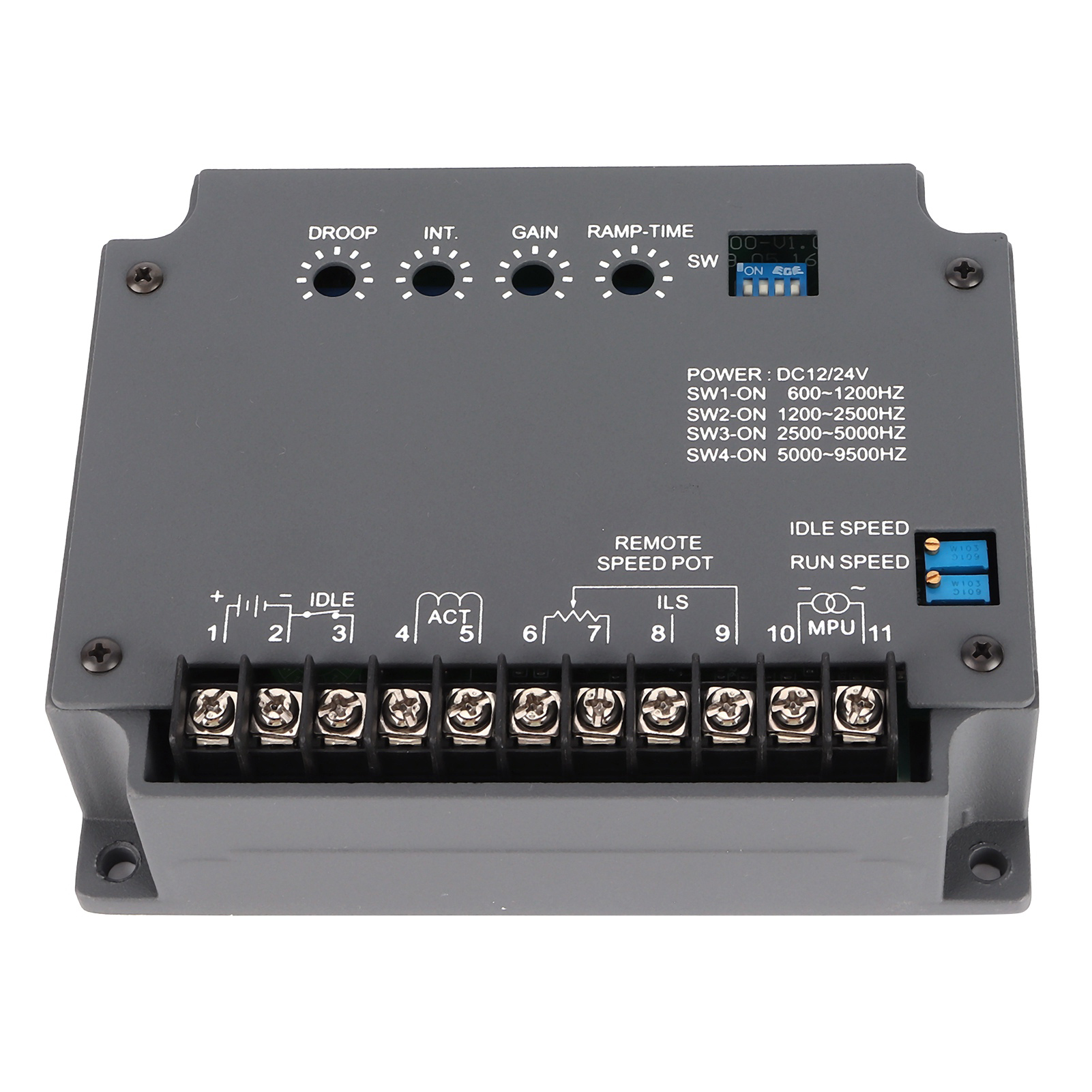 Elektronischer Drehzahlregler, Automatische Steuerung, Dieselgenerator-bedienfeld Eg2000 Dc12v/24v
