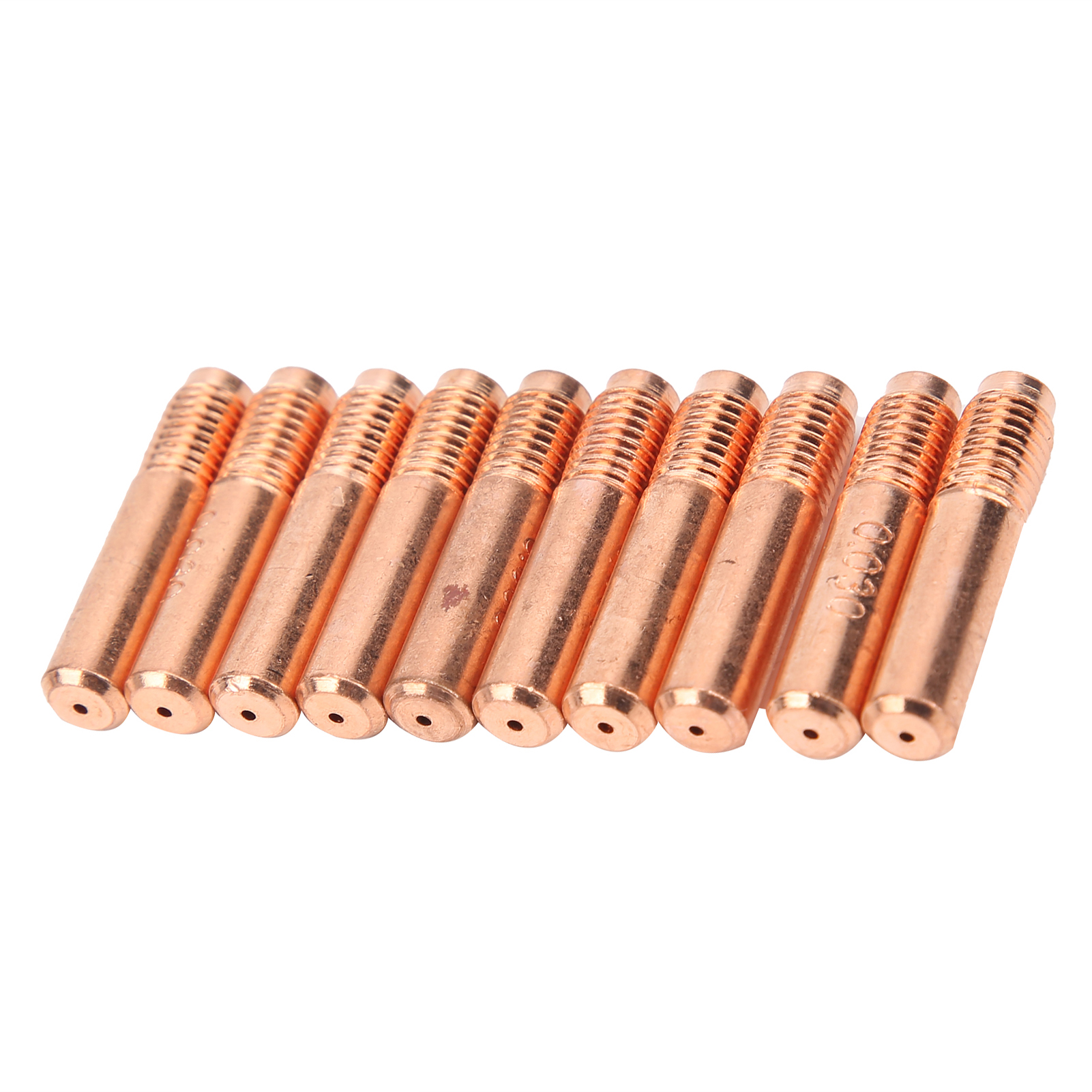 10 Stück Leitfähige Düsen Aus Kupfer Für Mig-schweißen, Kontaktspitzen, Ersatzzubehör 0,8 Mm