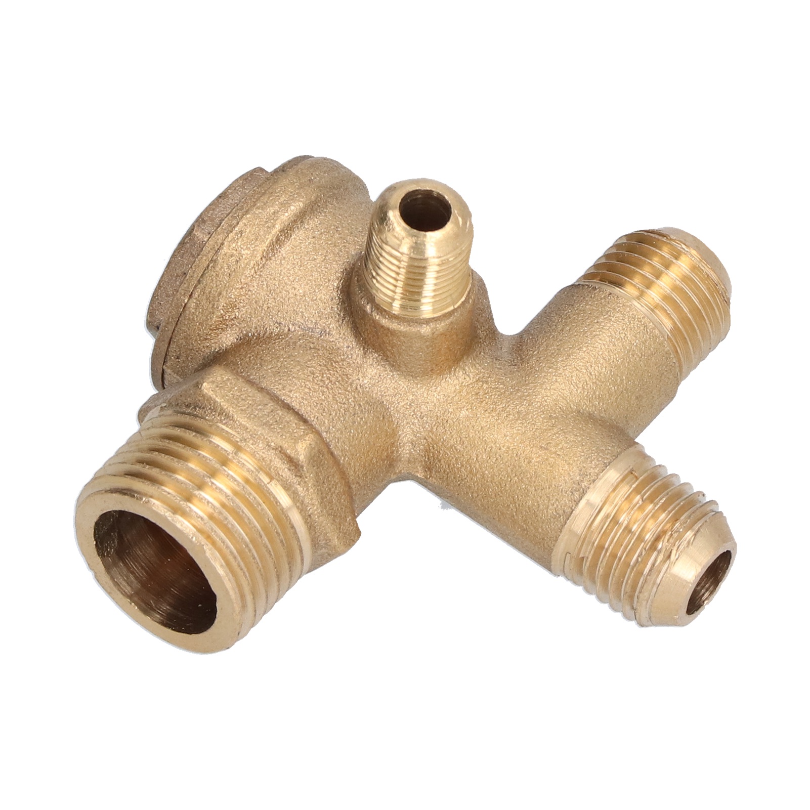 Ersatzteile Für Luftkompressorventile: Messing-4-wege-doppelrohr-rückschlagventil, Zubehör, 10 X 14 X 14 X 20,5 Mm / 0,4 X 0,55 X 0,55 X 0,8 Zoll