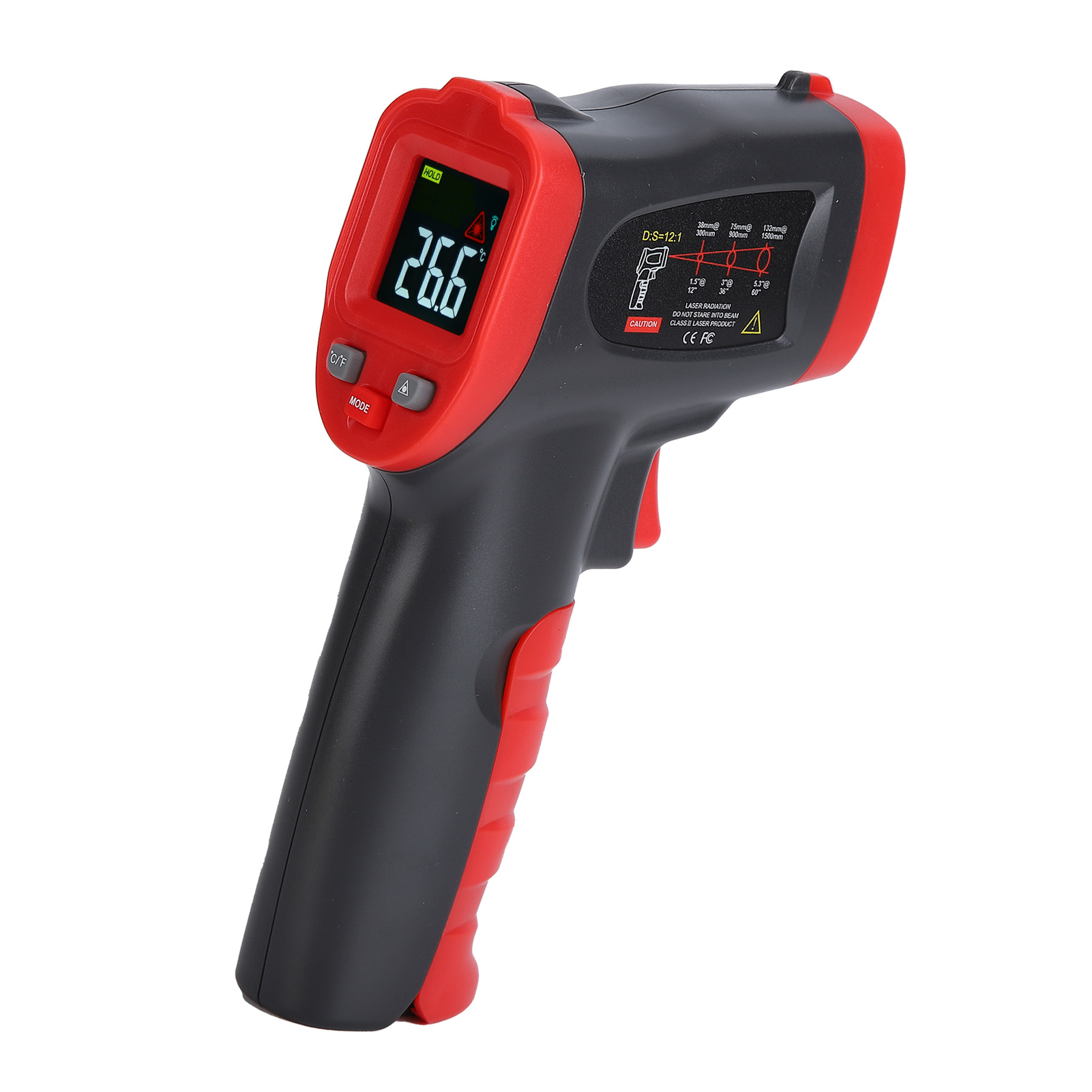 Infrarot-thermometer, Kontaktloses Handthermometer, Digitales Lcd-laser-temperaturmessgerät (wt327b (50℃600℃))