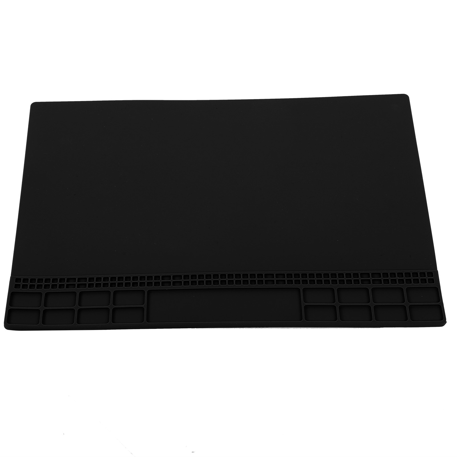 Reparaturmatte, Hitzebeständig, Magnetisch, Silikon, Für Computer, Handy, Lötstation, Werkzeuge, 350 X 250 X 4 Mm, Schwarz