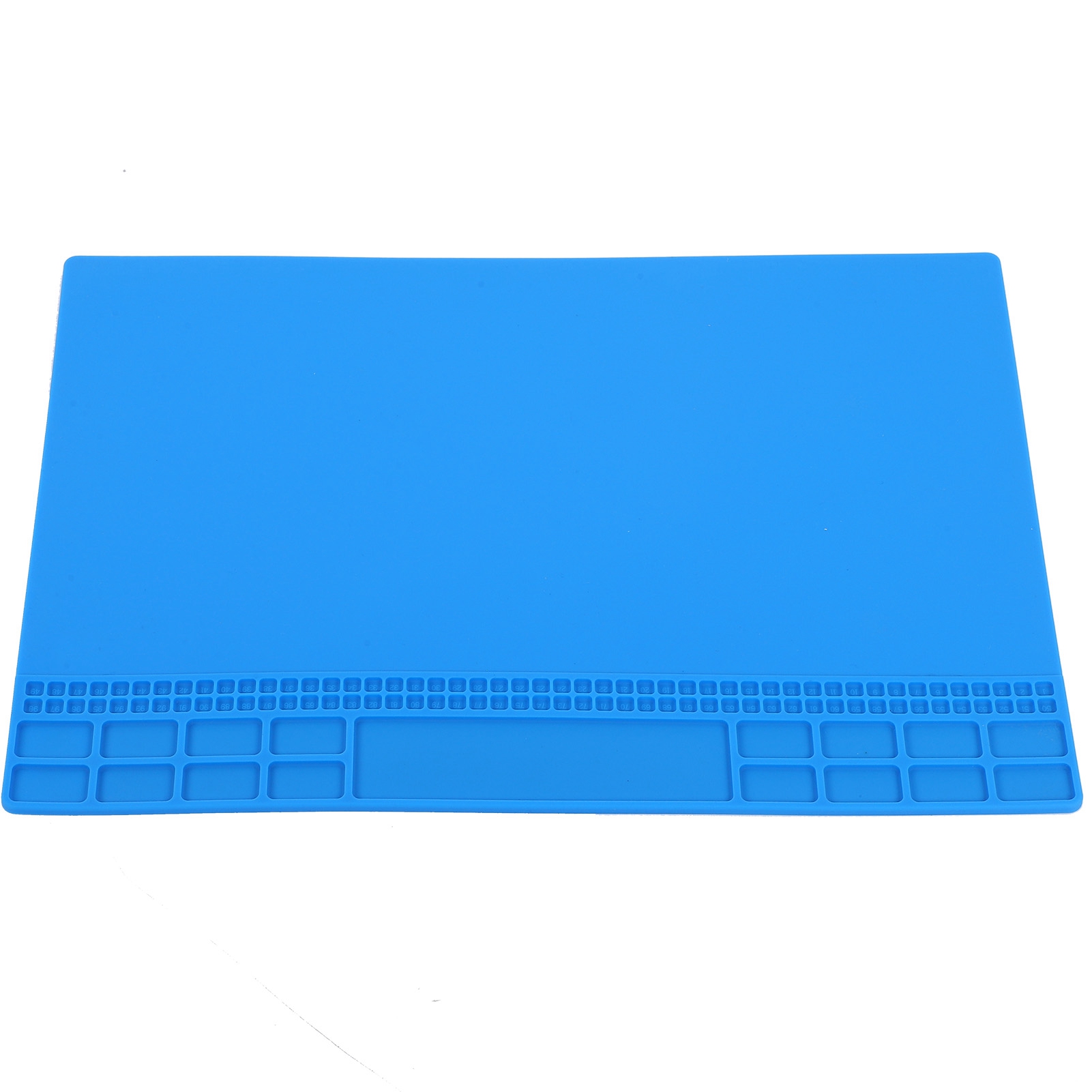 Reparaturmatte Aus Hitzebeständigem Silikon, 350 X 250 X 4 Mm, Für Computer, Handys Und Lötstationen, Dunkelblau