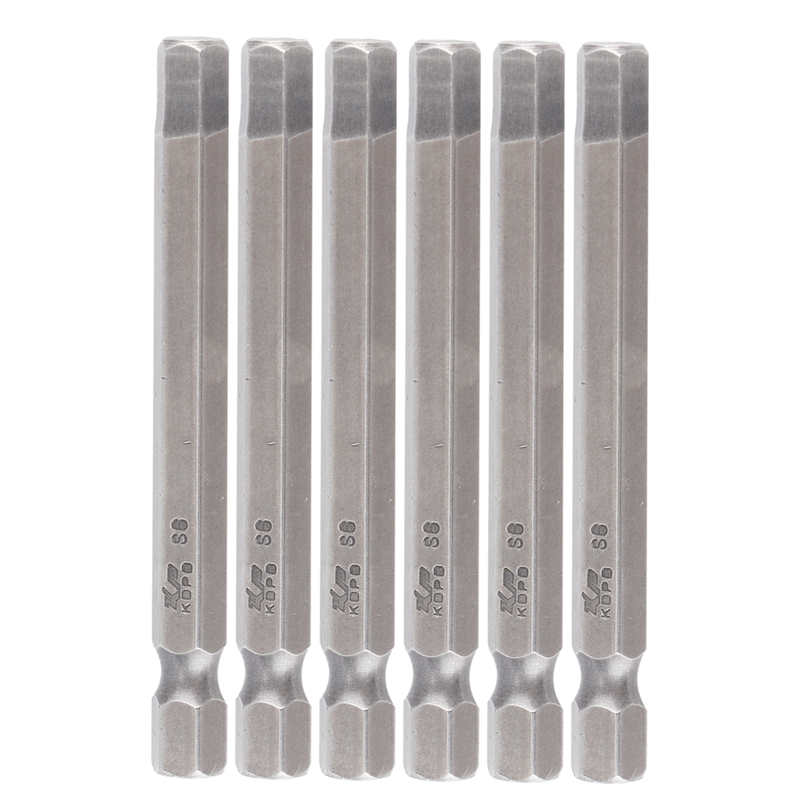 10-teiliges Set Elektrischer Schraubendreherbits, 6 Mm Sechskant, Stark Magnetisch, Gehärtet, S1/4 65 Mm