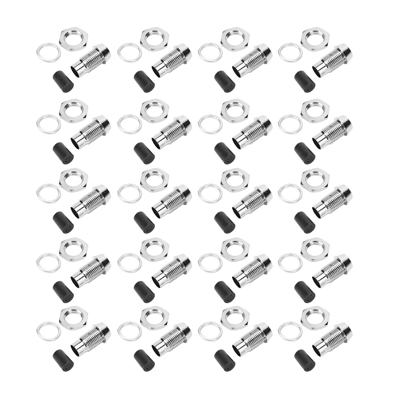 20 Stück Led-fassungen, Messing, Konkave Metallbasis, 5 Mm F5