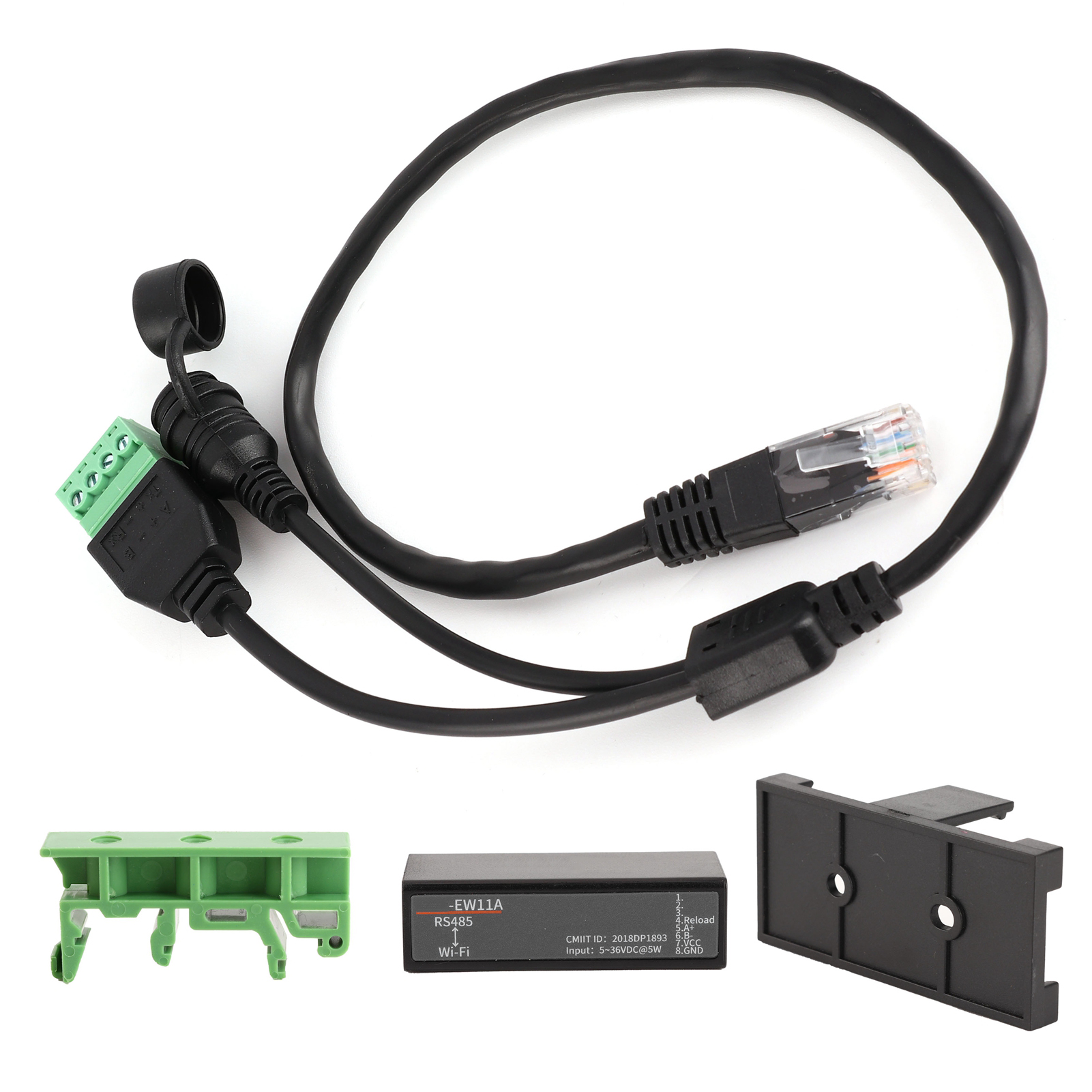 Serieller Server Rs485 Zu Wlan-modul Mit Interner Antenne Hf7211‐0 5‐36v