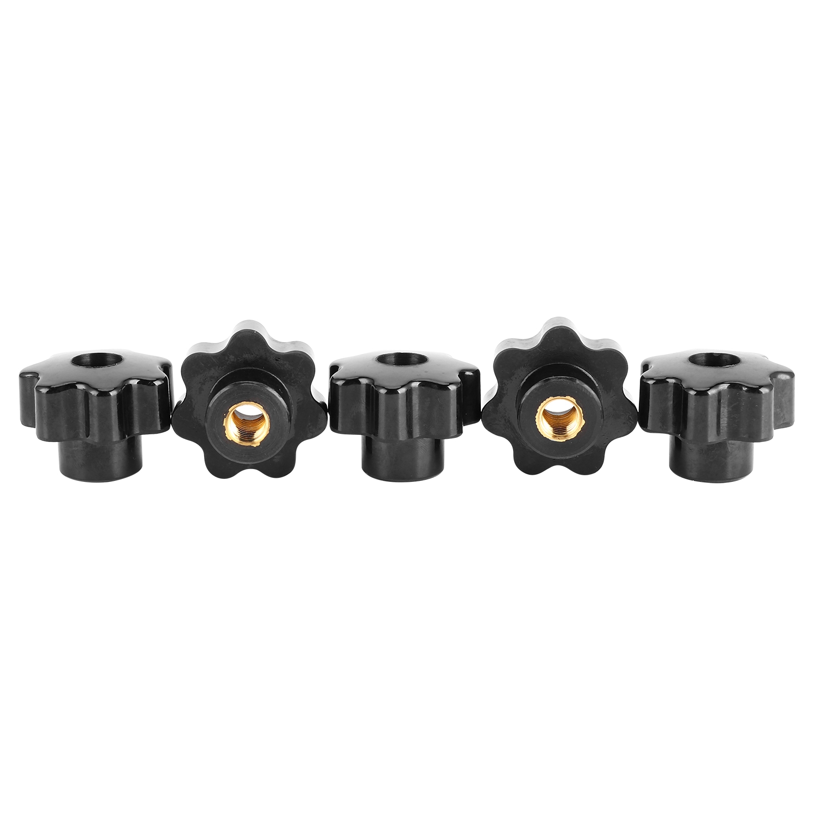 5 Stück Mutternknopfgriffe 7star Mit 10mm Messingkern Für Industriegeräte Und Werkzeuge (cm10x40 (durchgangsloch))