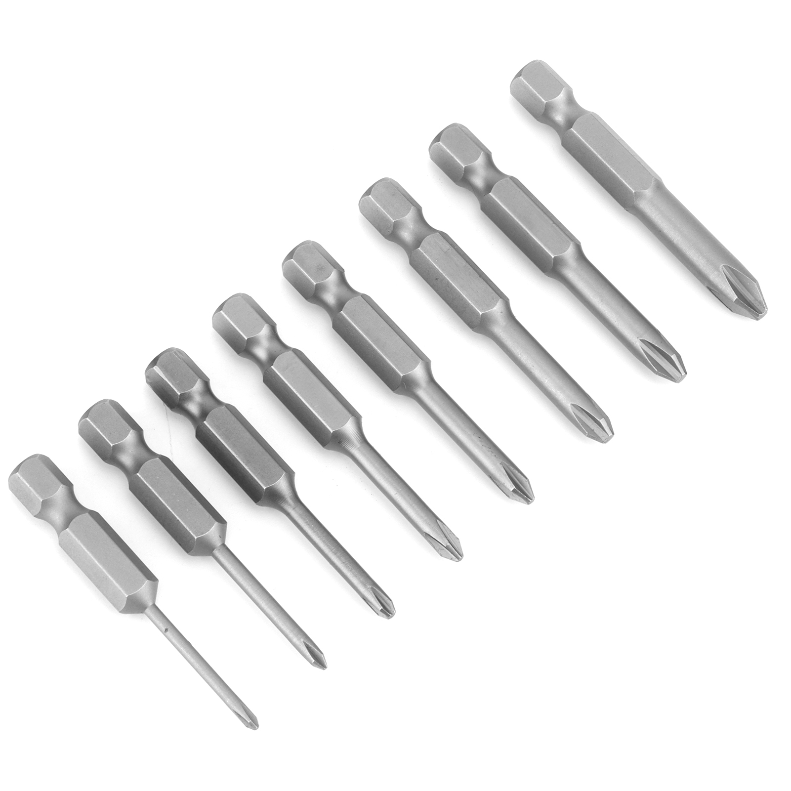 8-teiliges S1/4-schraubendreher-bit-set Mit Kreuzschlitz Und Magnetverschluss, 50 Mm