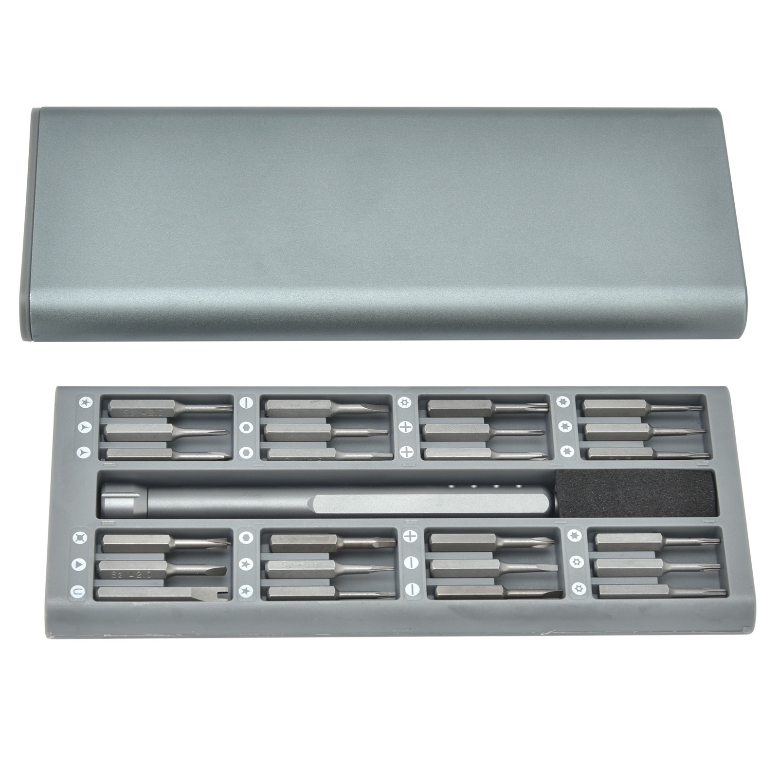 24-teiliges Schraubendreher-bit-set / 1 Magnetischer Handschrauber Mit Griff (ersatzteil Jm‑8168)
