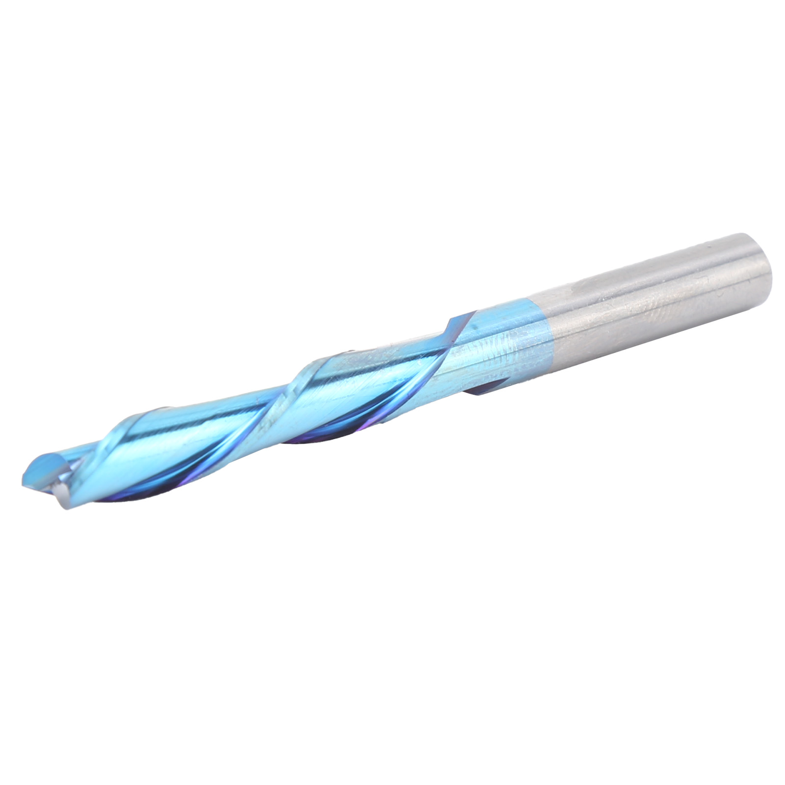 2-schneidiger Fräser Aus Wolframstahl, Blau Plattiert, Gravierwerkzeuge, 6 X 6 X 28 X 65