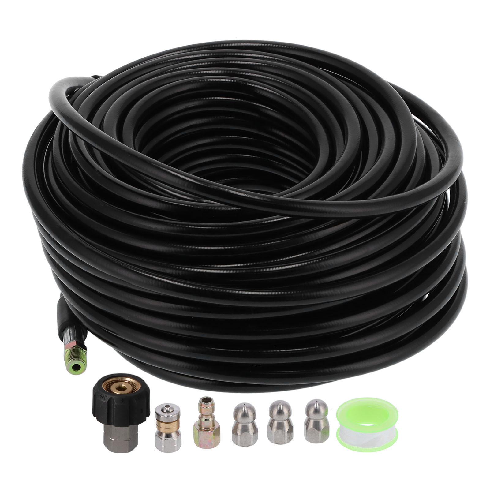 Hochdruckreiniger-set Zur Kanalreinigung, 5800 Psi, Abflussreinigungsschlauch (30 M), 1/4-zoll-npt-anschluss