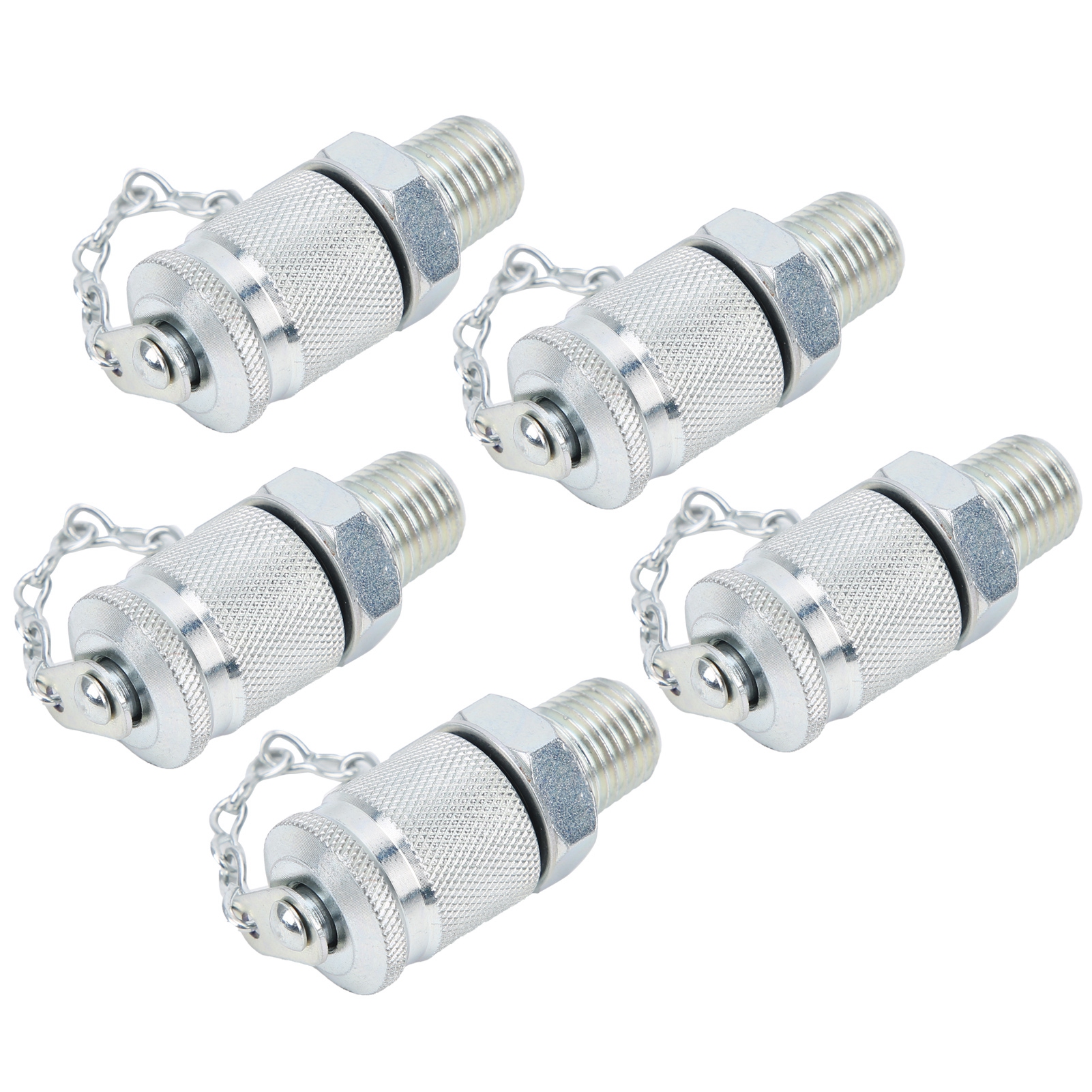 5 Stück Hydraulikprüfadapter Gewindeprüfkupplungen Druckmessung Pt/pptnpt1/4
