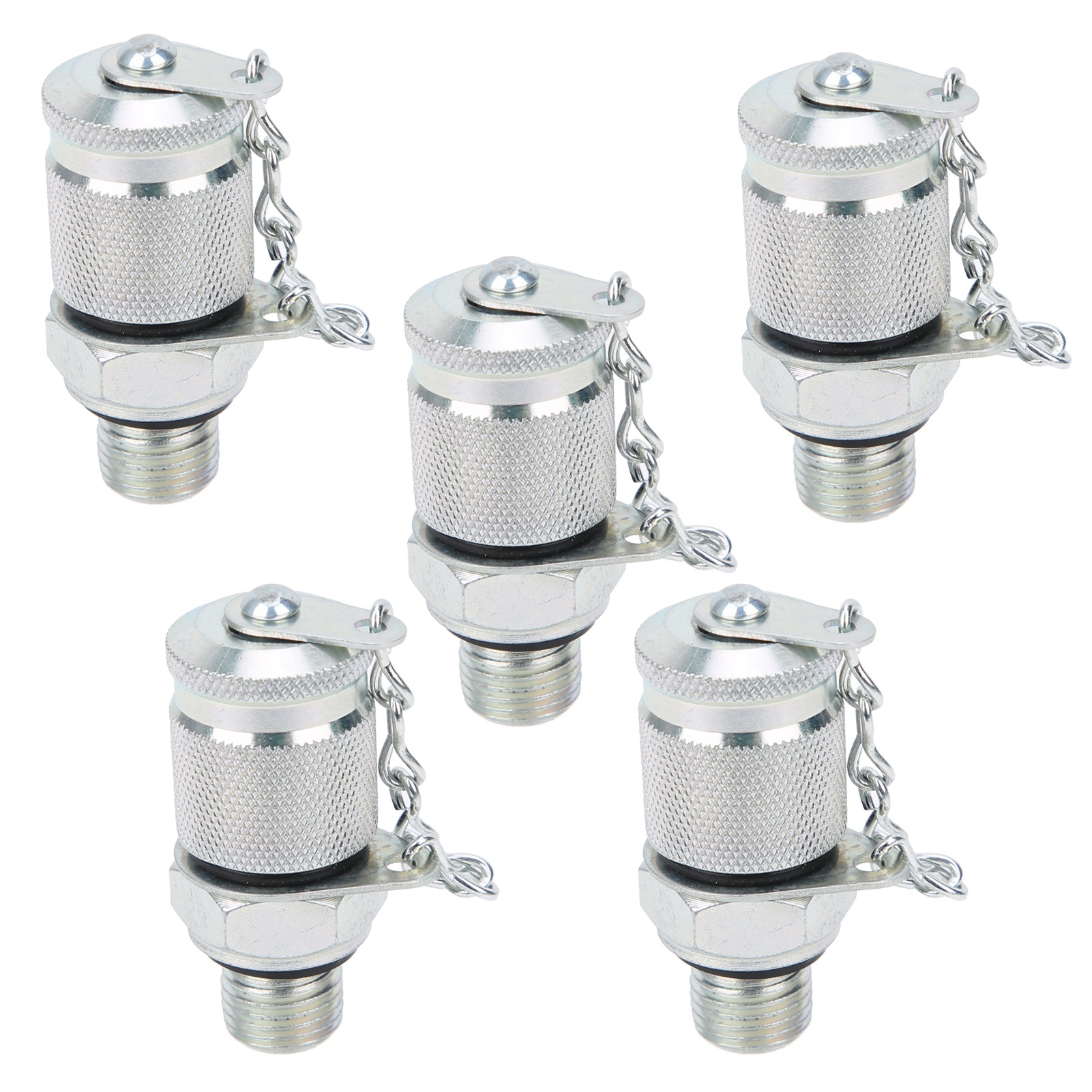 5 Stück Hydraulikprüfadapter Gewindeprüfkupplungen Druckmessung Pt/pptunf 1/2 Zoll