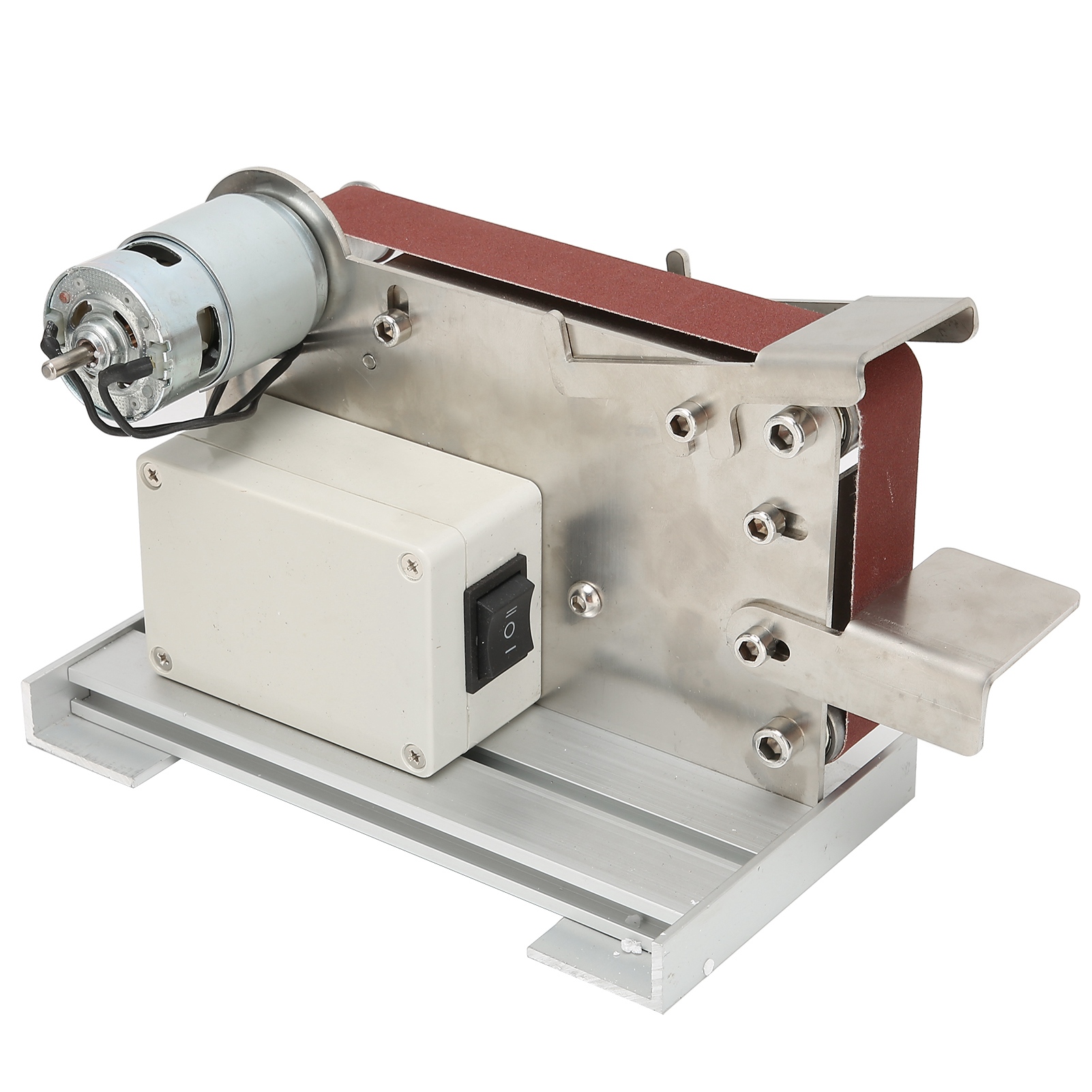 Mini-bandschleifmaschine, Diy-elektroschleifer, Tischpolierschleifer, Zubehör, Wechselstrom 110–240 V, Eu-stecker, 775 (100 W)