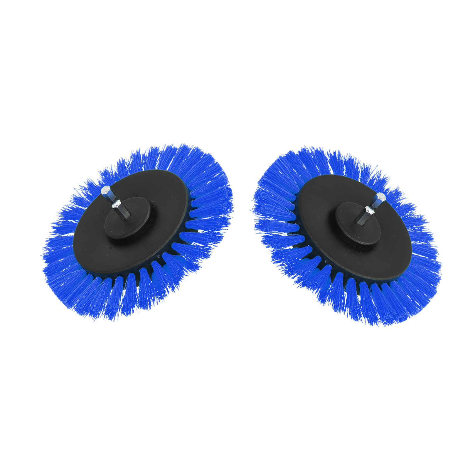 2er-pack 3,5-zoll-elektrobohrbürstenkopf, Langlebiger Bohrbürstenaufsatz Für Teppiche Und Dekoration, Blau