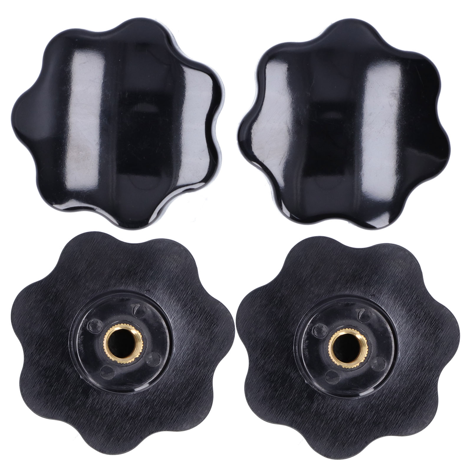 2 Stück Sterngriffknöpfe, 7-stern-spannmuttern-klemmgriffe, Maschinenwerkzeugzubehör M12 X 80