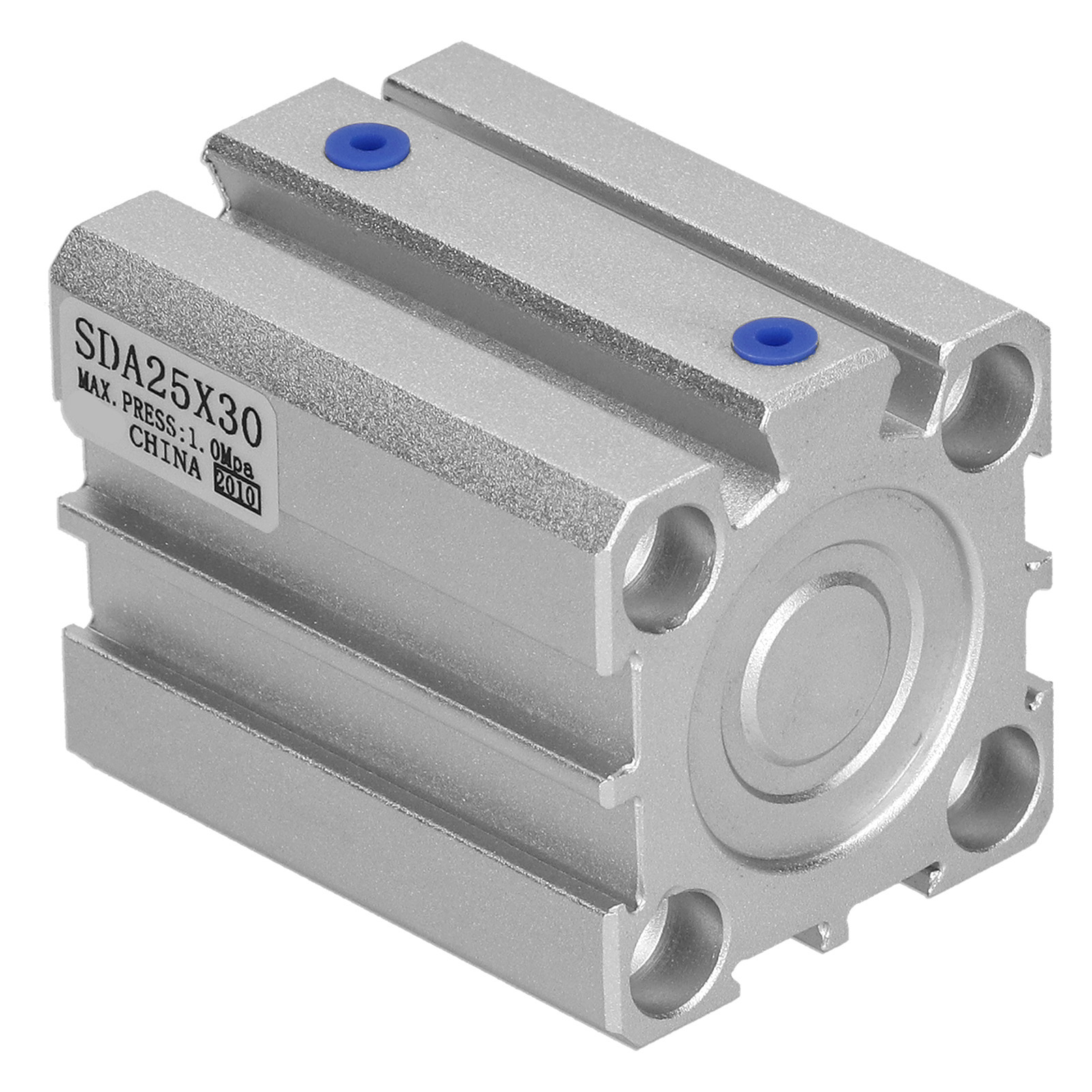 Luftzylinder Aus Aluminium, Dünnwandig, Doppeltwirkend, Pneumatische Komponenten, Zubehör, Bohrung 25 Mm, Sda25x30