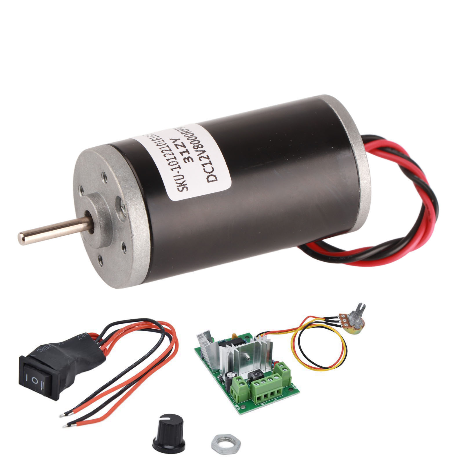 Gleichstrom-permanentmagnetmotor, Geräuscharm, Mini-hochgeschwindigkeitsmotor, Cw/ccw-motoren Für Diy-generatoren, 12 V, 8000 U/min