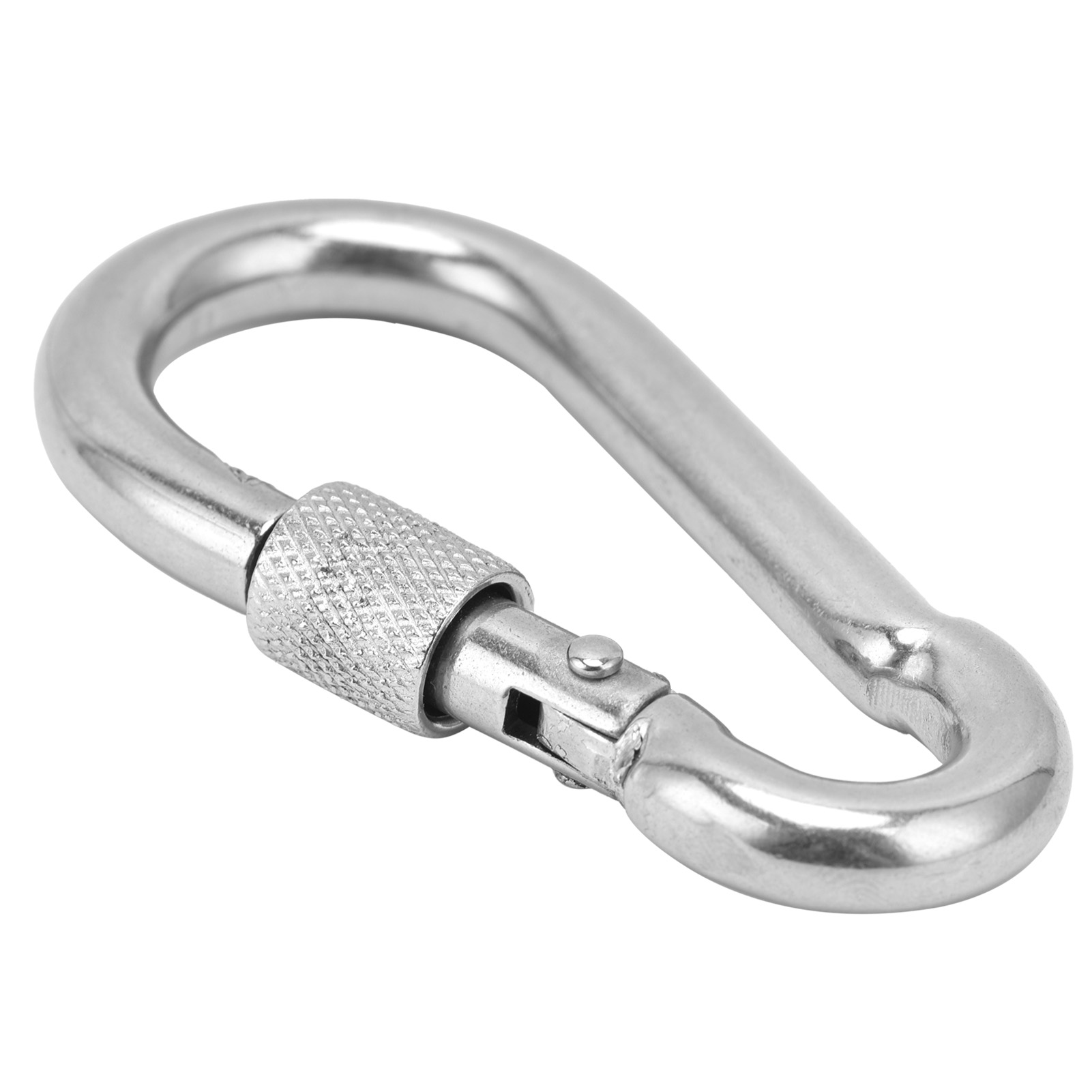 Karabinerhaken, Robust Und Multifunktional, Aus Edelstahl 304, Mit Federverriegelung, M10x100