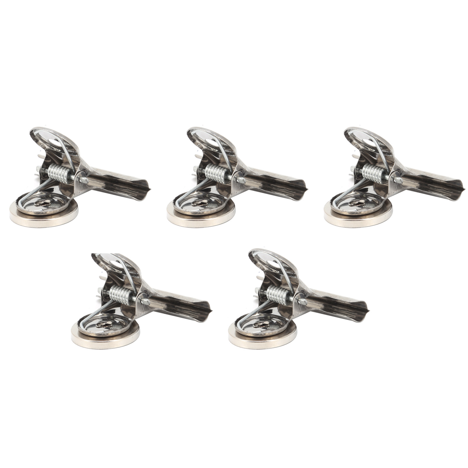 5 Stück Runde Magnetclips, 50 Mm Breit, Aus Robustem Edelstahl, Zum Organisieren Und Dekorieren