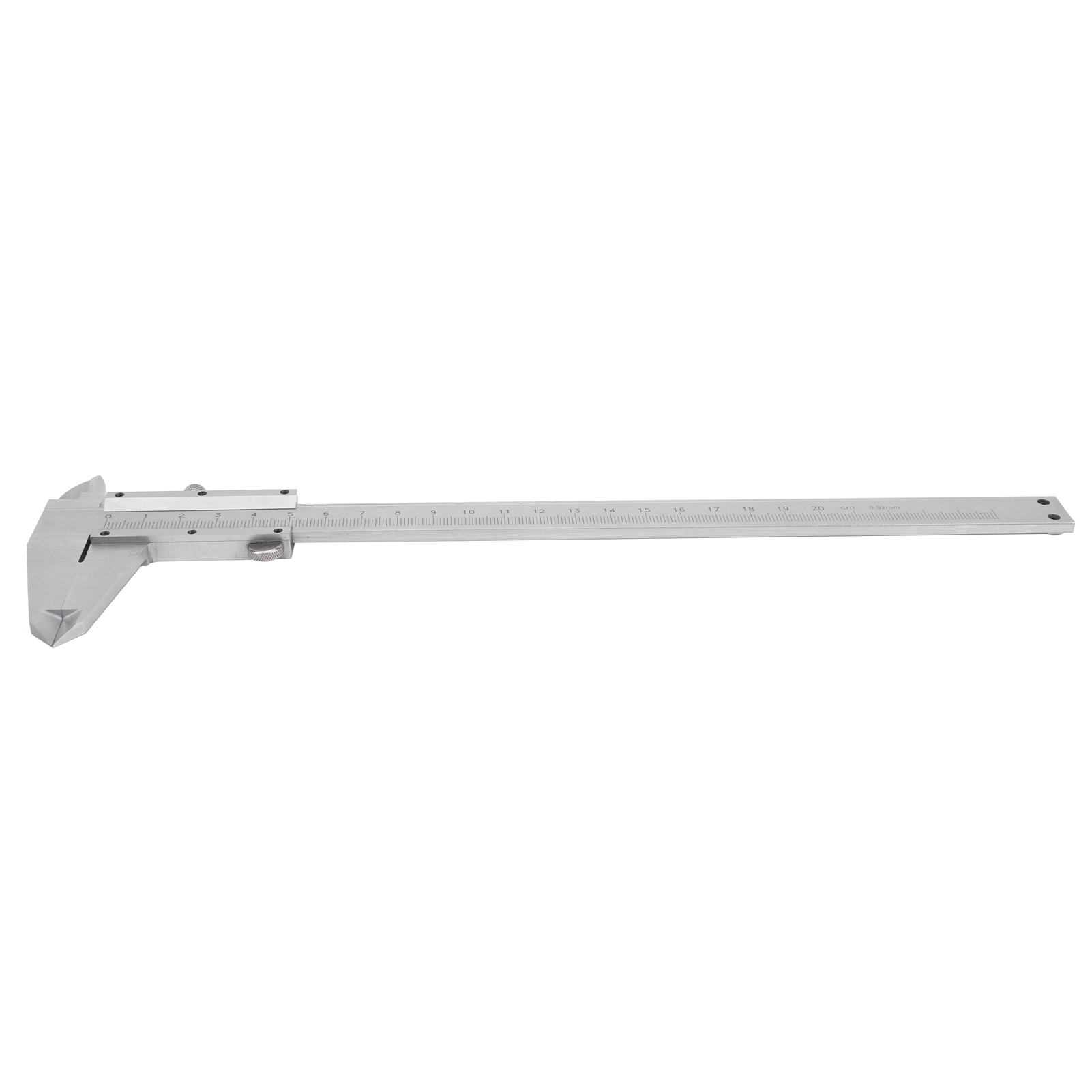 Messschieber Aus Edelstahl Mit Feineinstellrad, Industrielles Messinstrument 0–200 Mm