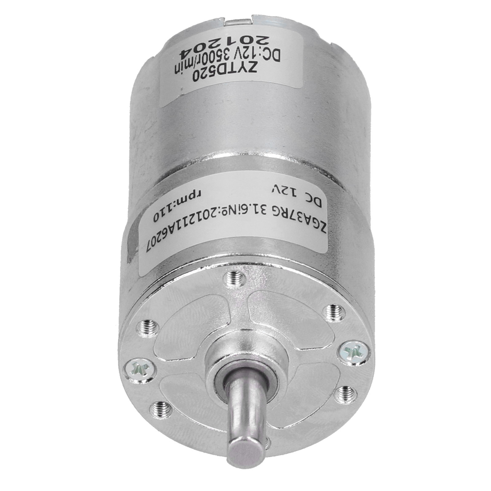 Elektromotor Mit Mikrodrehzahlreduzierung, Geräuscharm, Poröses Lager, Maschinenzubehör, Dc 12vzga37rg 110r-12v