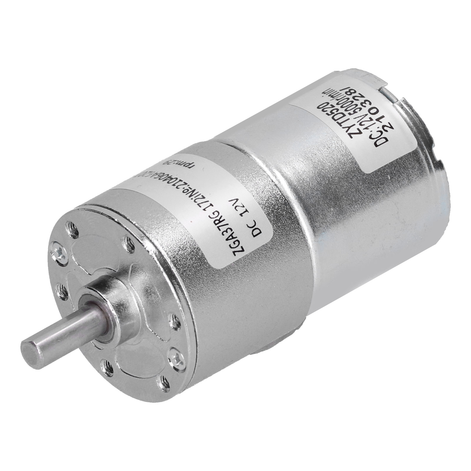 Elektromotor Mit Mikrodrehzahlreduzierung, Geräuscharm, Poröses Lager, Maschinenzubehör, Dc 12vzga37rg 29r-12v