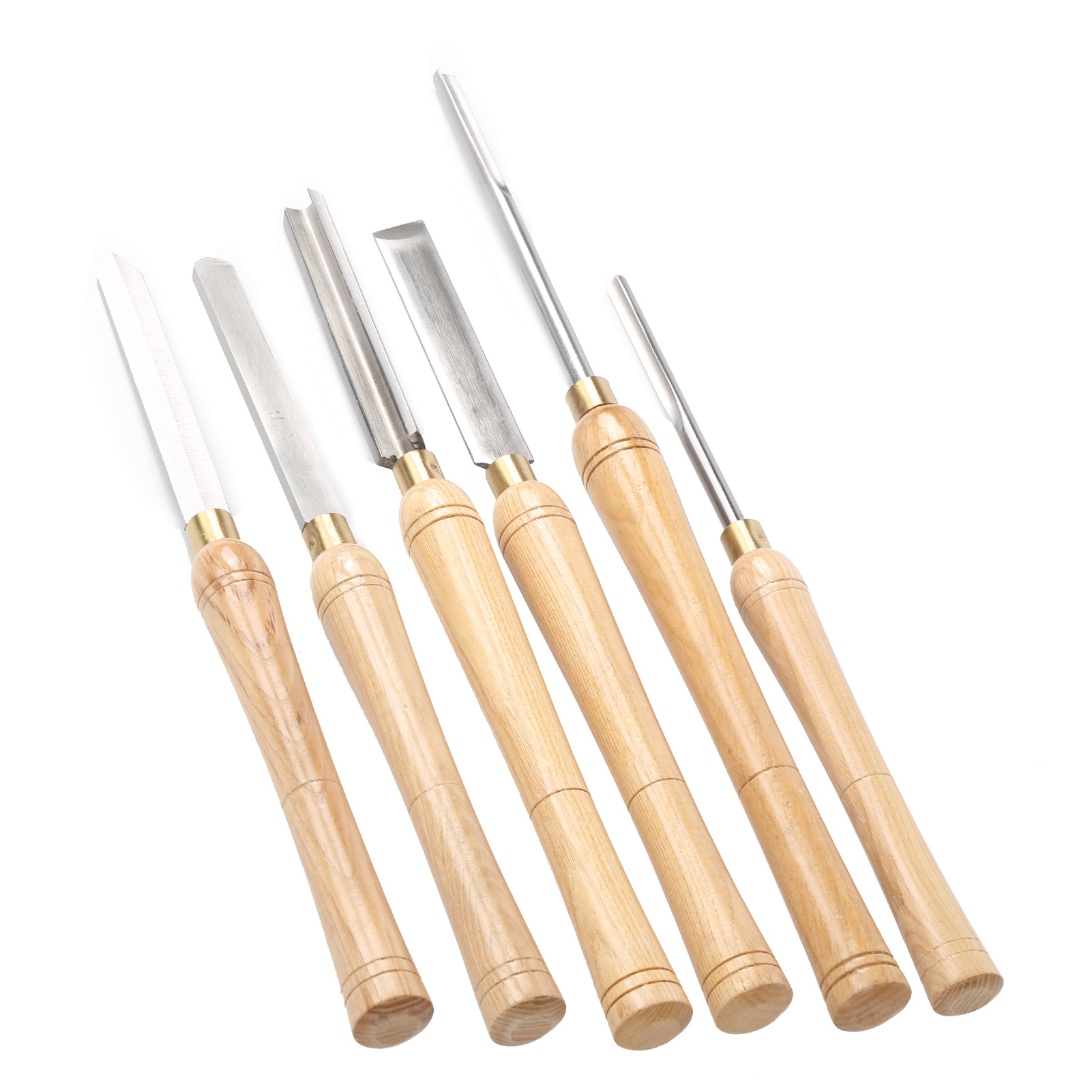 6-teiliges Drechselwerkzeug-set Aus Hss-stahl, Drechselmeißeln Mit Holzgriff, Drechsel- Und Schnitzwerkzeug