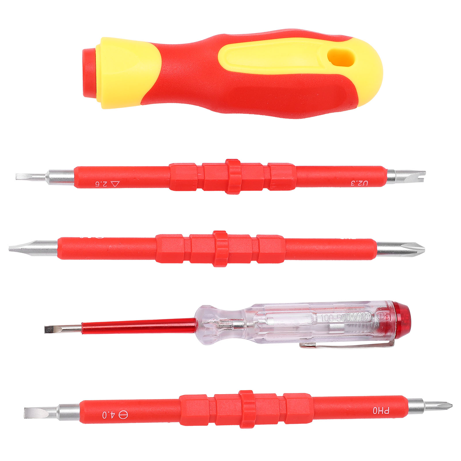 Schraubendreher-set Mit Magnetkopf, Isoliertem Schlitz, Kreuzschlitz Und Spezialform – Elektriker-reparaturwerkzeug
