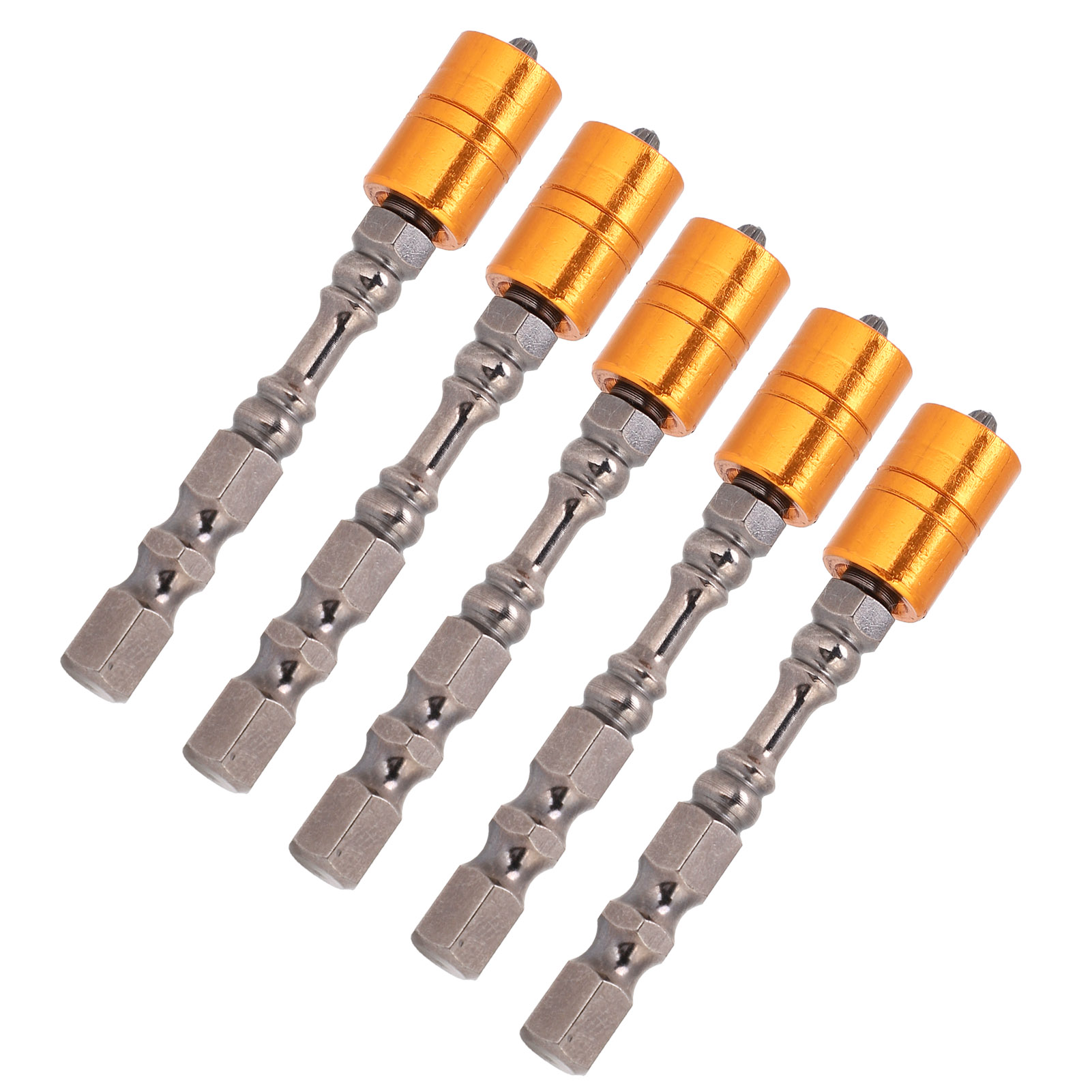 5-teiliges Schraubendreher-bit-set Aus Legiertem Stahl Mit Magnetspule Zum Befestigen Oder Lösen Von Schrauben, 65 Mm