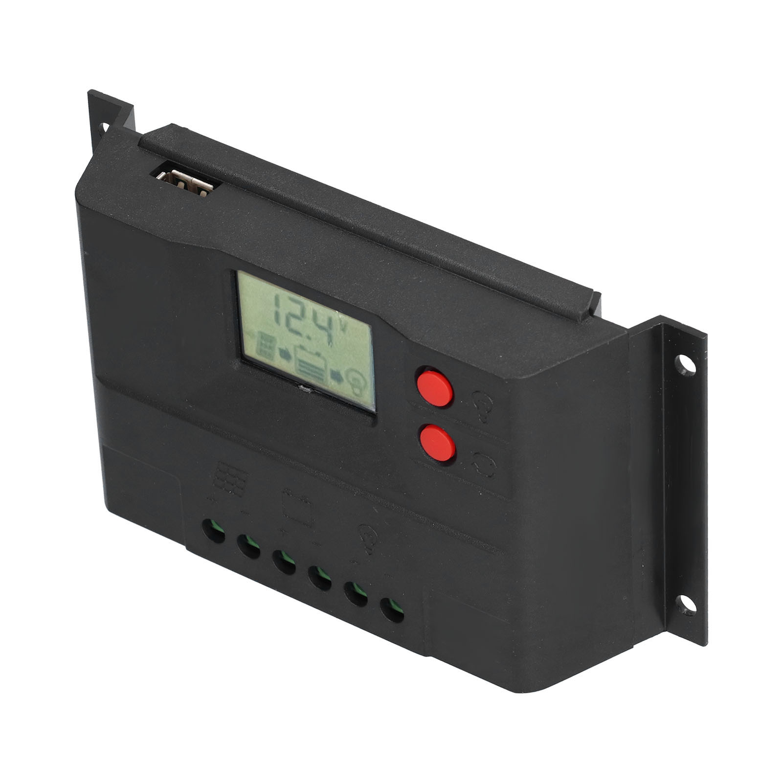 Solarladeregler 12v/24v, Automatischer, Langlebiger Schaltungsschutz, Lcd-display, 10a