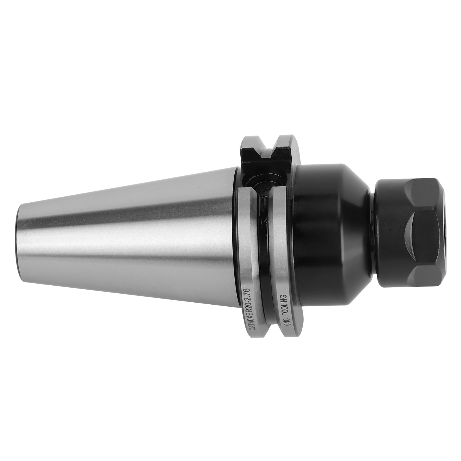 Cnc-werkzeughalter 40cr Schaftfräser-spannzangenfutter Für Fräsmaschinen Cat40‑er20‑2,76 Zoll