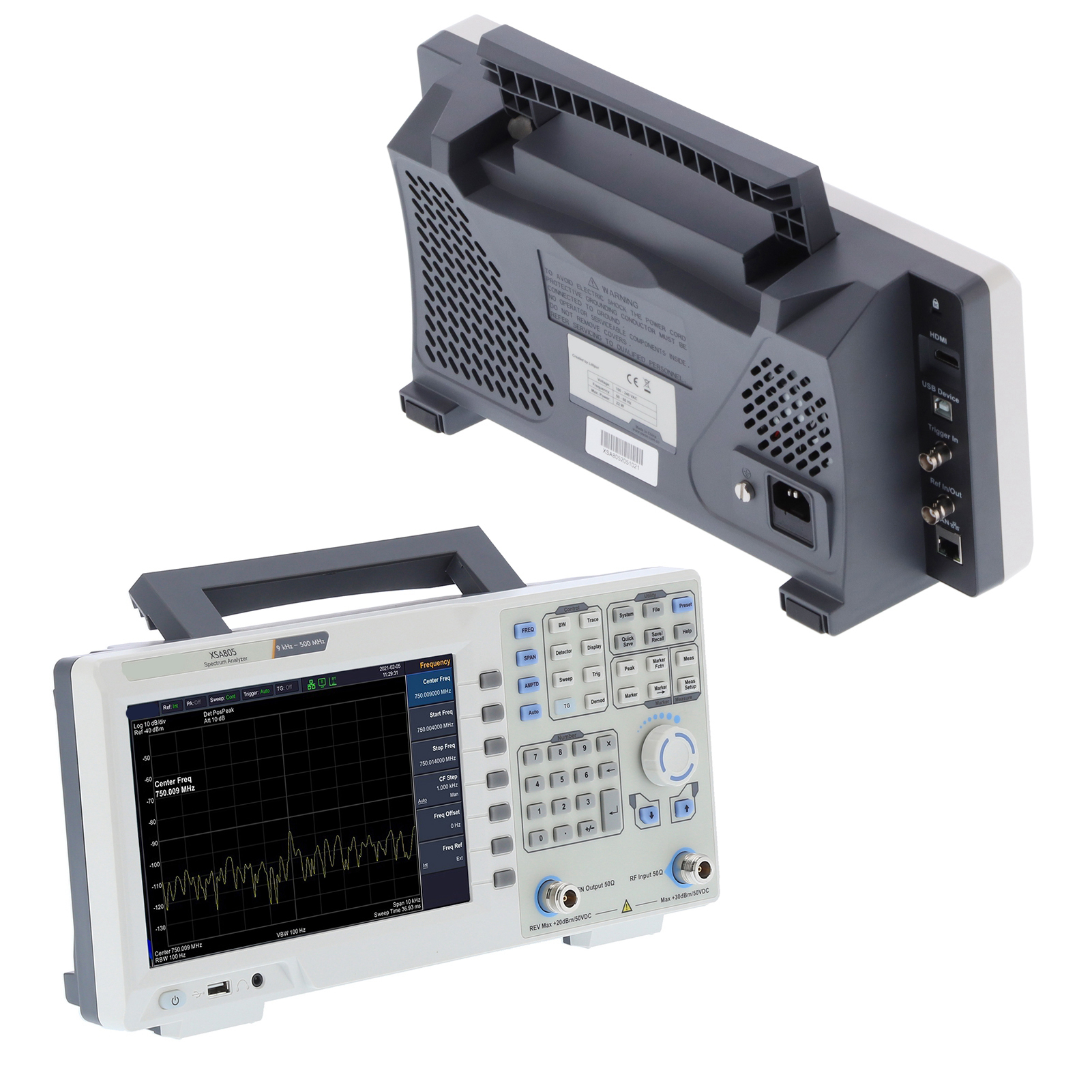 Xsa805 Digitaler Spektrumanalysator Spektrum Amplitude Frequenzanalyse 9 Khz–500 Mhz Eu 100–240 V
