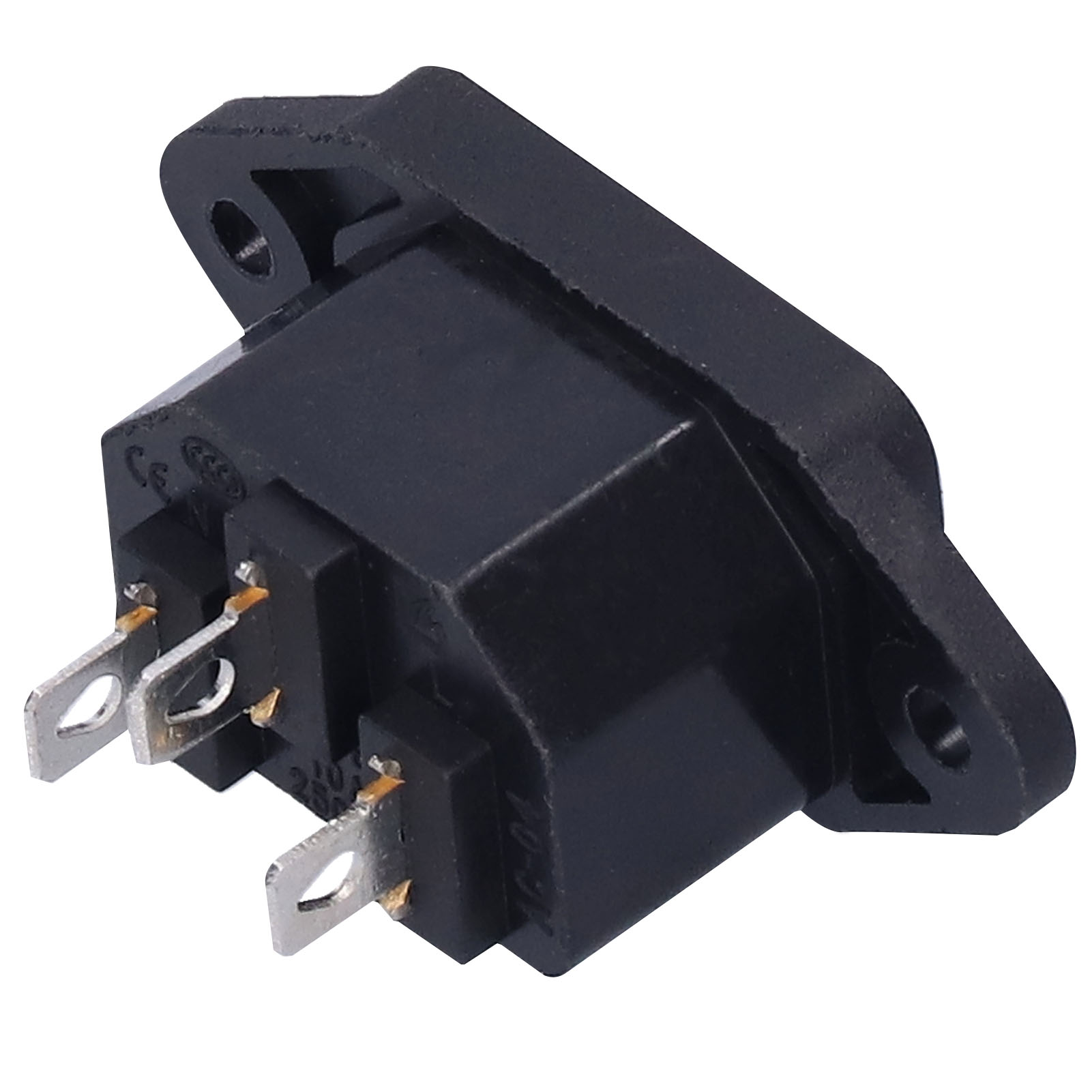 10 Stück Stecker-netzbuchse, 3-adrig, Kupfer, Chassis-montage, Industrieanschluss, Ac 250 V, 10 A