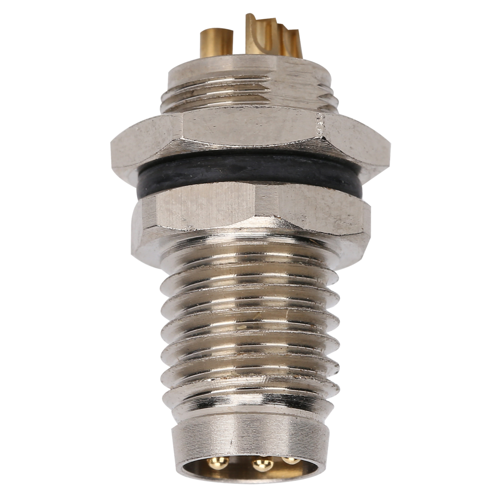 M8-luftfahrtstecker, 4-polig, Metallschnittstelle, Ip67, Gehäuse Aus Vernickeltem Messing Für Buchse
