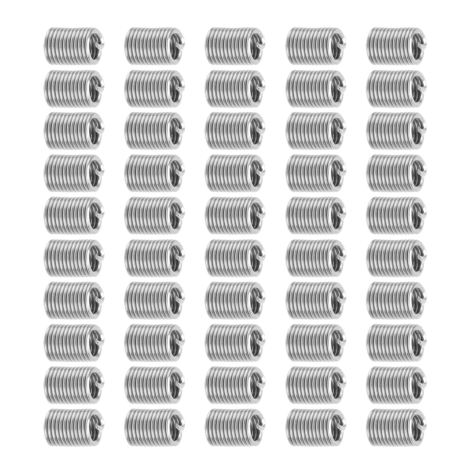 50-teiliges Set Aus Gewindeeinsätzen Aus Edelstahl Zur Reparatur Und Zum Kürzen Von Schraubenlöchern (us-einheit 2-563d)