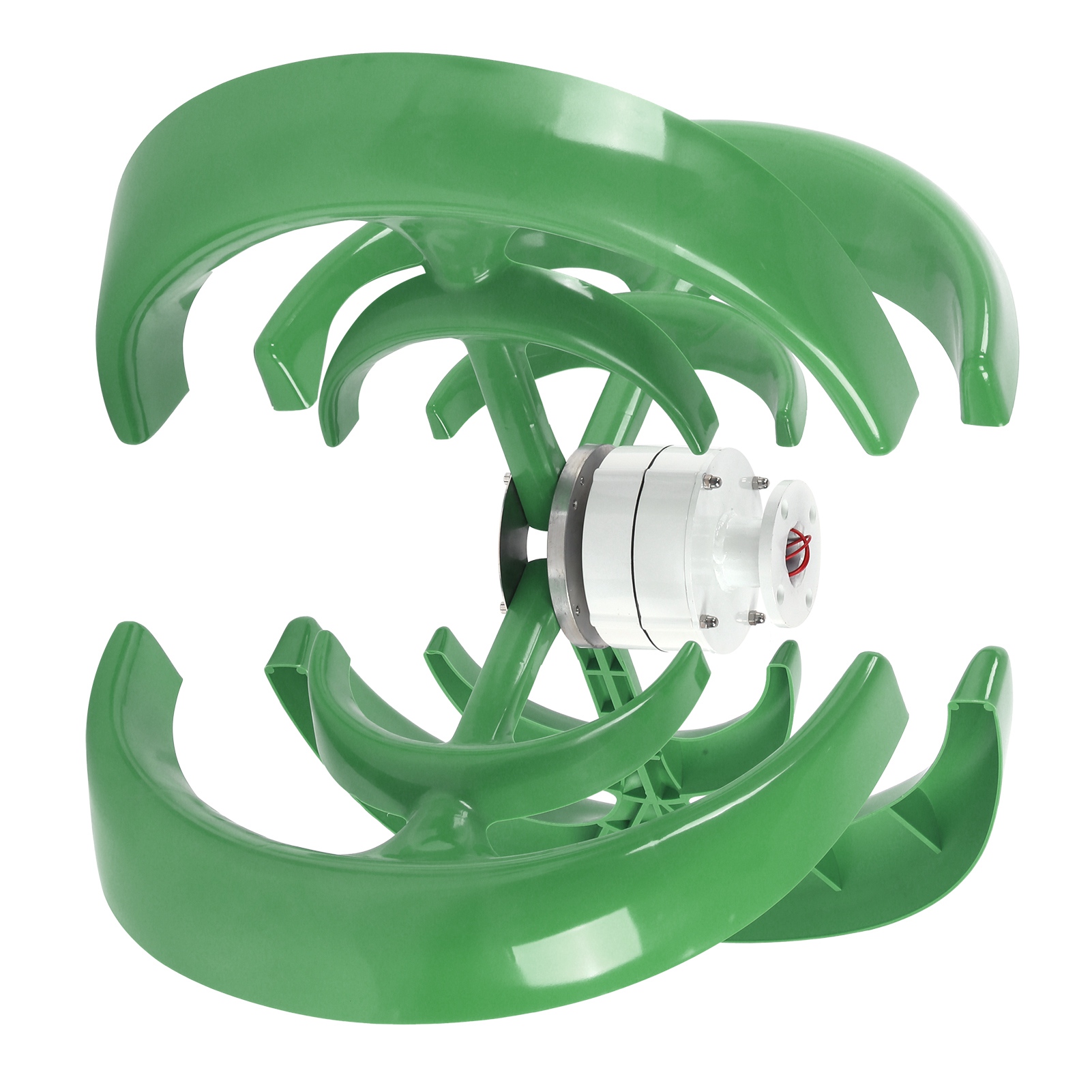 Windkraftgenerator Grüne Laternenform 4-blatt 2-deck-turbine Mit Steuerung 400w (24v)