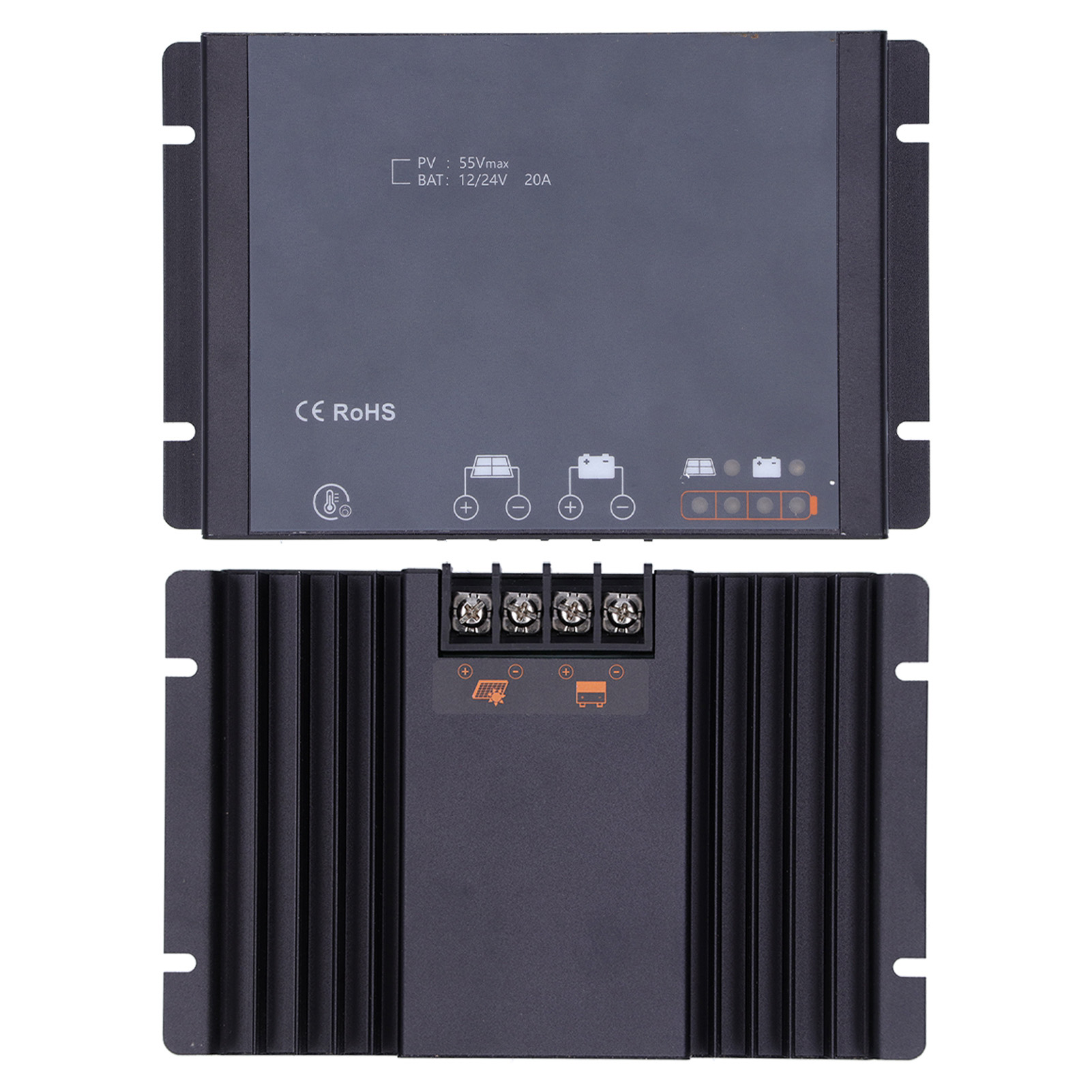Solarladeregler Mppt Mit Automatischer Fokusnachführung, Wasserdicht, Mit Bluetooth, 20 A, Dc 12/24 V