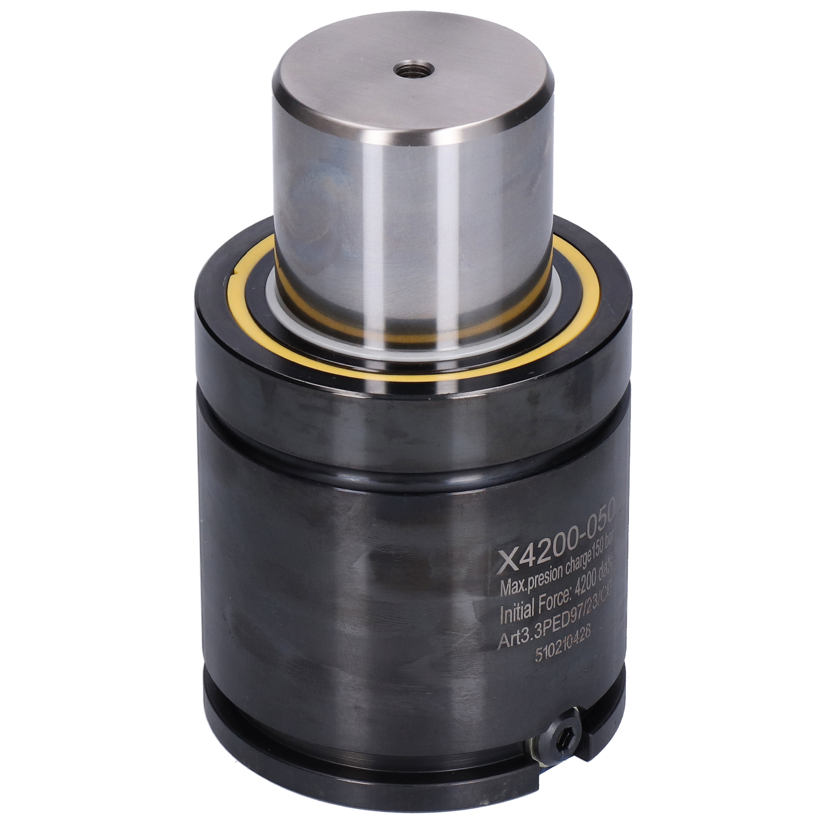 Stickstoffgasfeder-druckzylinder Mit Aufblasanschluss, 42000 N Anfangskraft, Serie 4200, Yx4200‑050