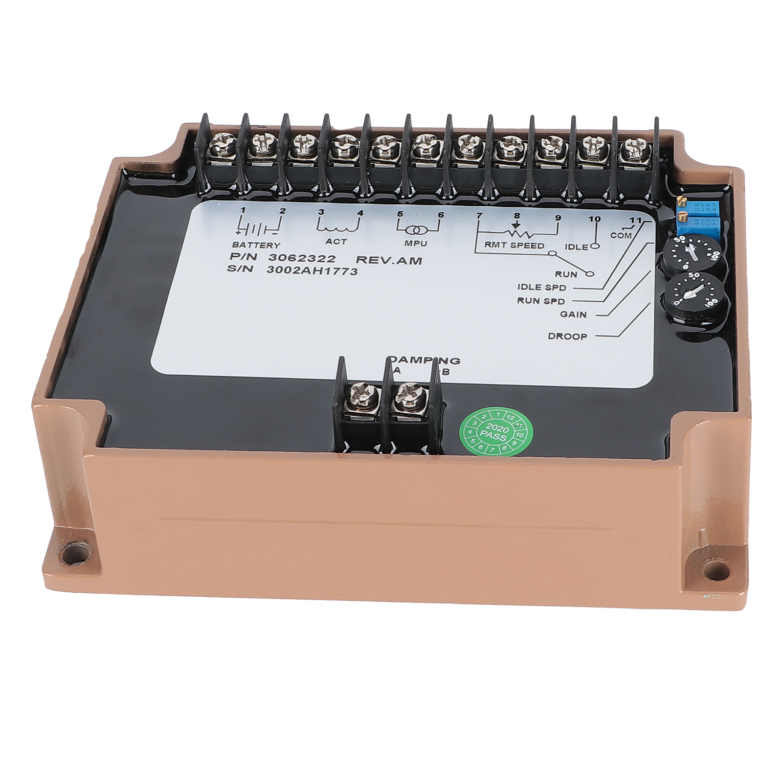 Elektronischer Drehzahlregler Für Dieselgeneratoren, Motordrehzahlregelungseinheit 3062322 Dc12v/24v
