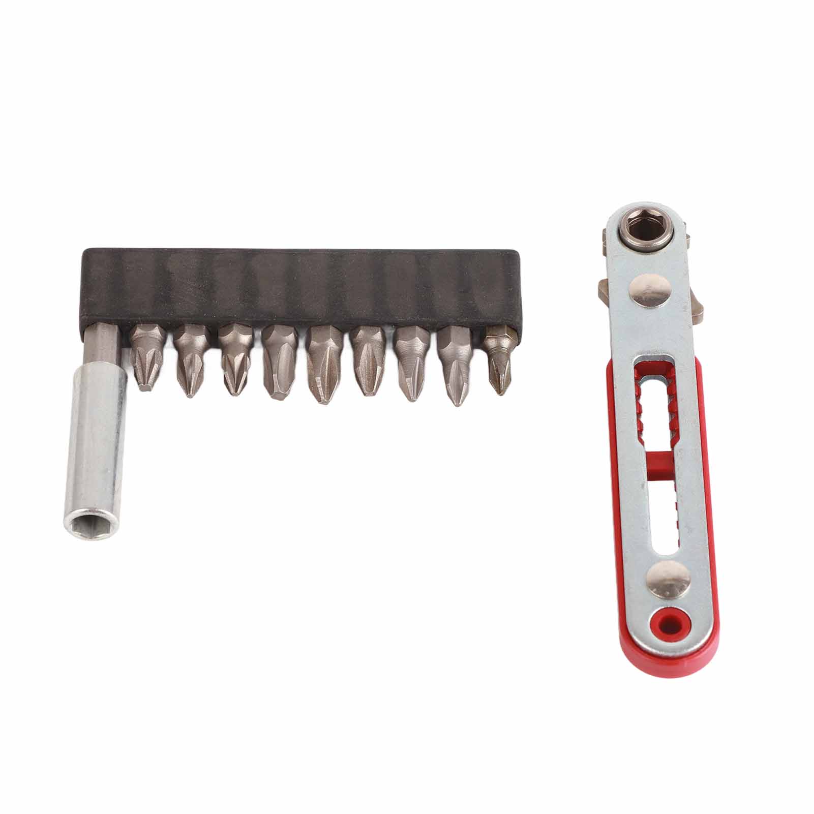 Ratschenschlüssel-bit-set, 2-fach Verstellbarer Schraubenschlüssel Mit Verlängerungsnuss, 1/4-zoll-schraubendreherbits