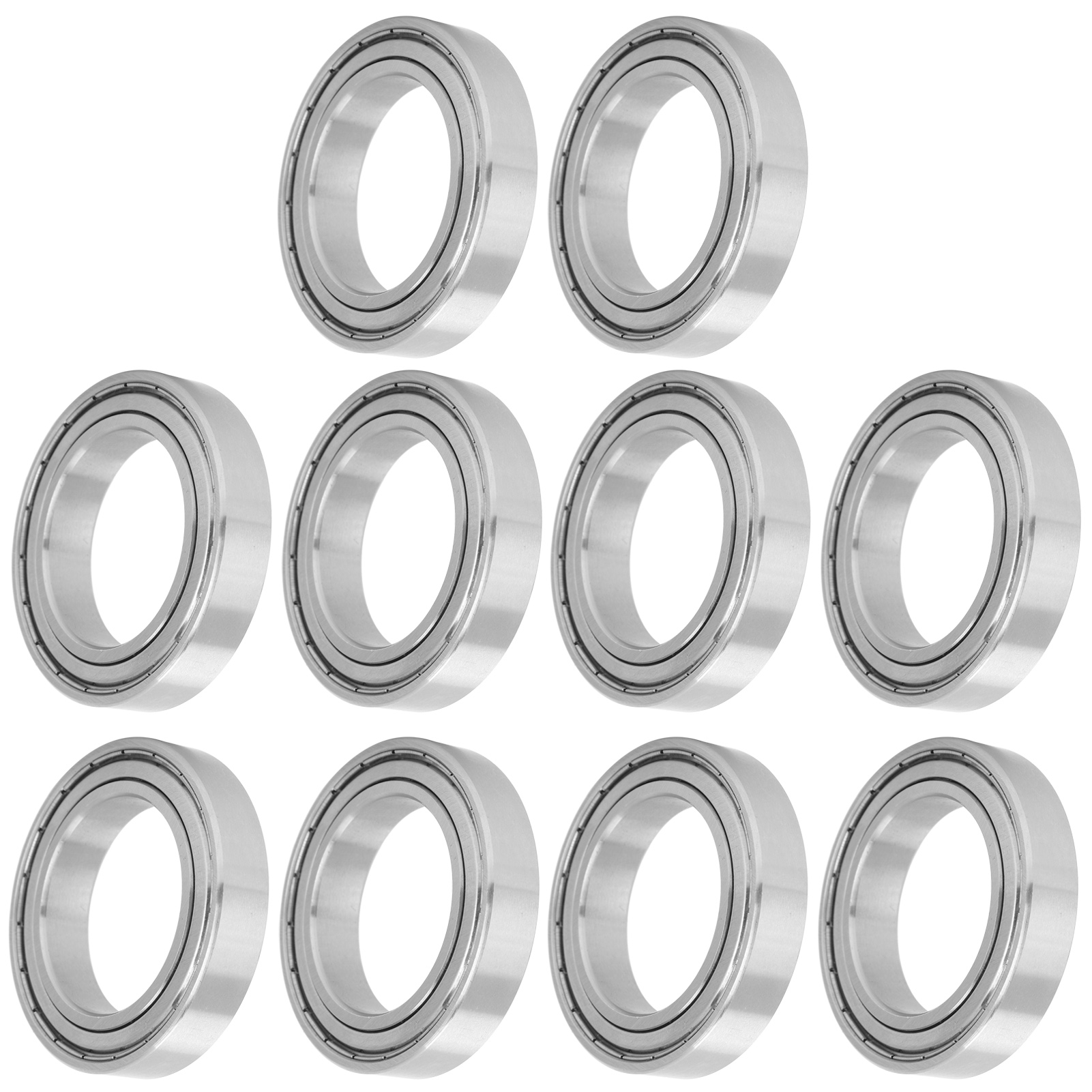 10 Stück Kugellager, Hochgeschwindigkeit, Reibungsarm, Edelstahl, Rollschuhzubehör S6908z