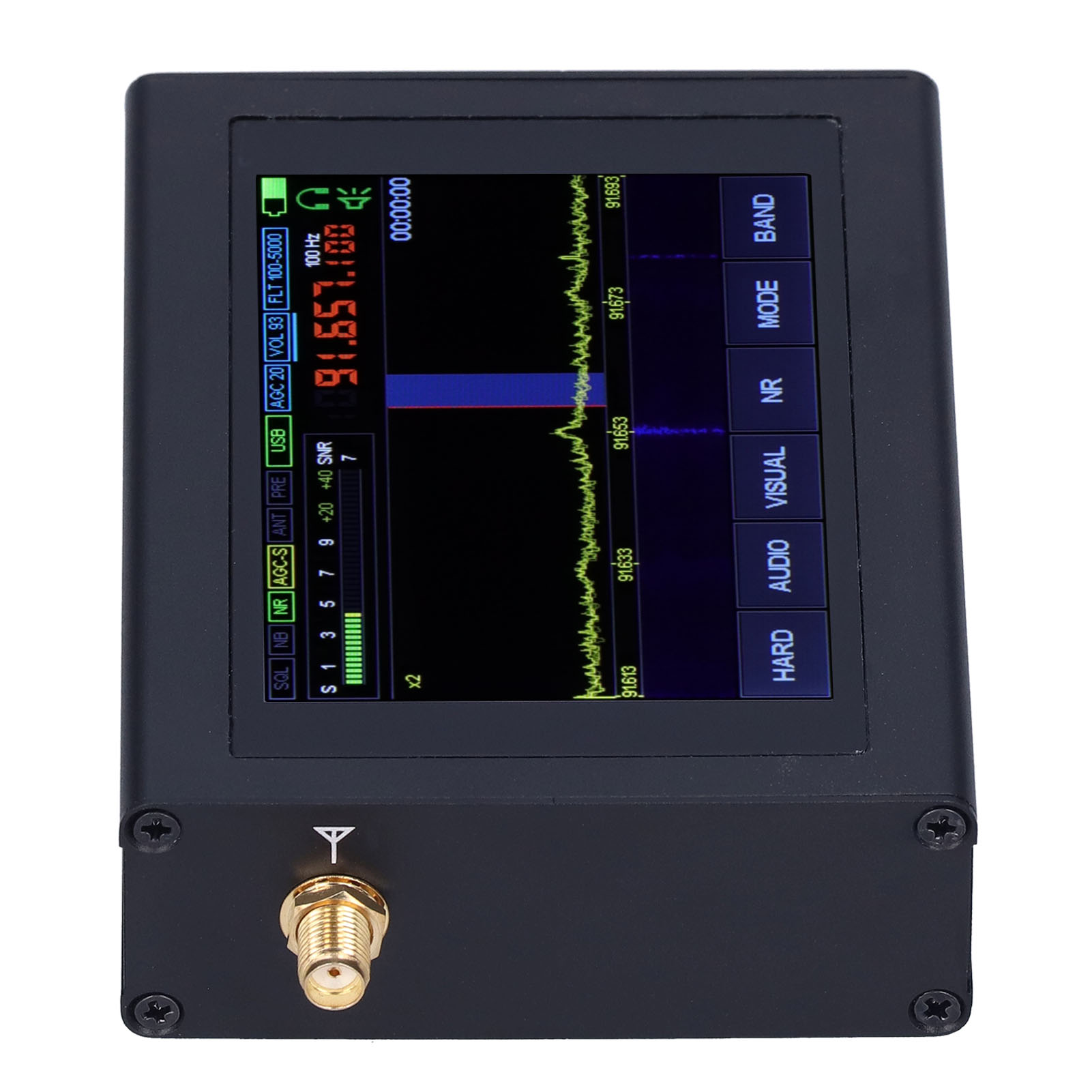 Sdr-empfänger 50k2g Vollfrequenz-funkgerät Offline-handheld Industrielle Steuerungskomponenten (mit Antenne)