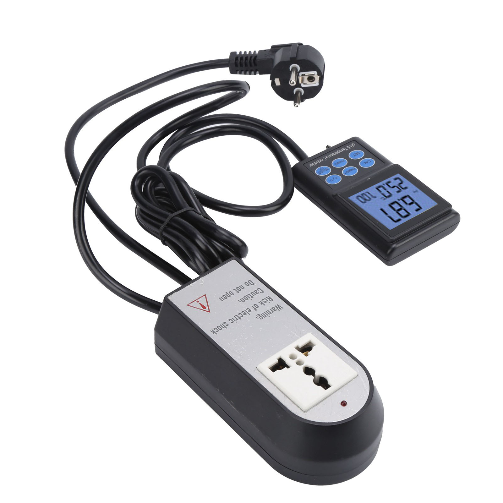 Ph-221 Ph-regler, Wasserqualitätsdetektor, Temperaturmessgerät Mit Hintergrundbeleuchtung, Eu-stecker, 250 V